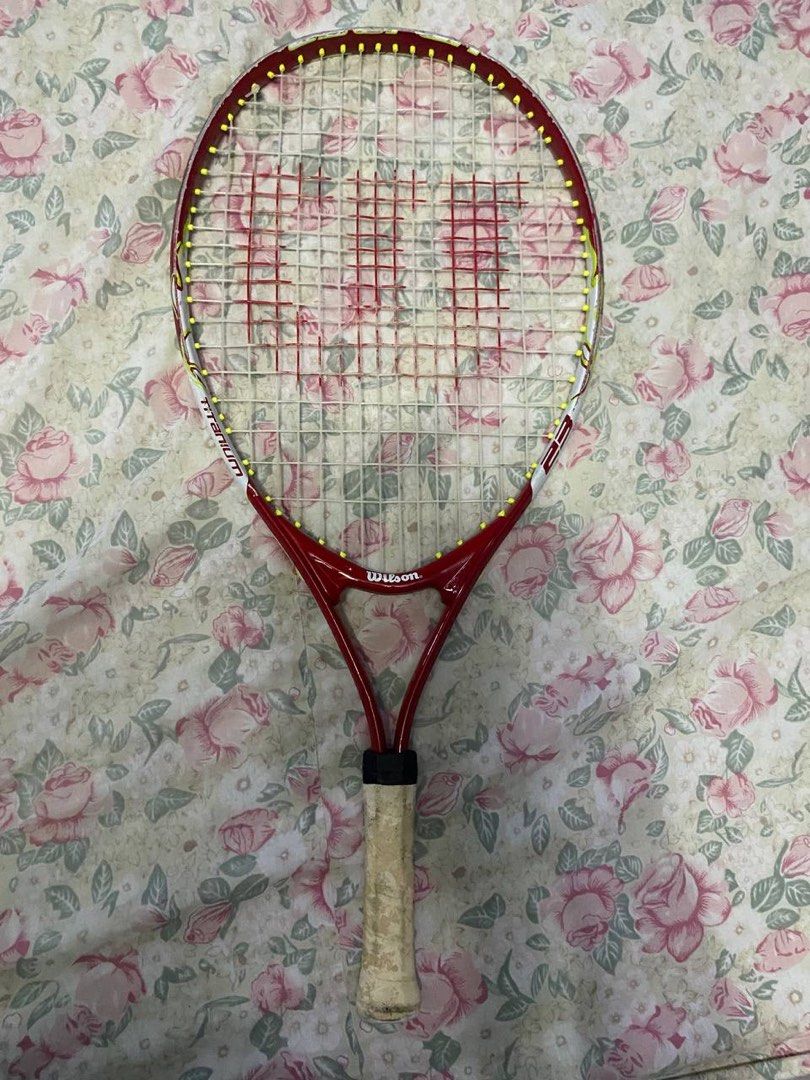 WILSON Training/ beginners racket 1k each preowned . needs restringing (Category: Racket and Ball Sports) located in Quezon City. Submitted by balikbayanbuddy (Listing ID 1465893884, Image 2). Description: .