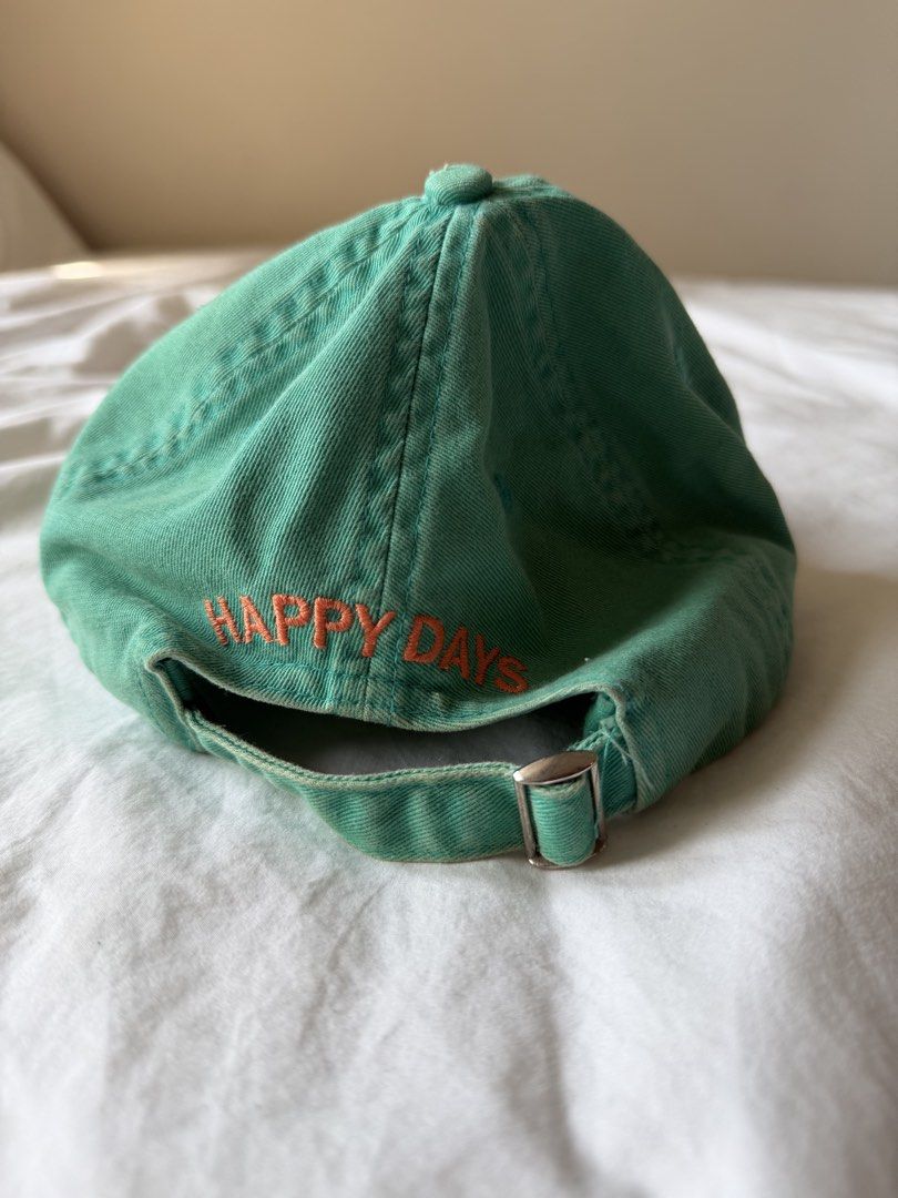 Worktones Happy Days Green Embroidered Baseball Cap (Category: Caps & Hats) located in Taguig. Submitted by 77dbae (Listing ID 1465823064, Image 2). Description: Worktones HAPPY DAYS Cap RFS: decluttering .