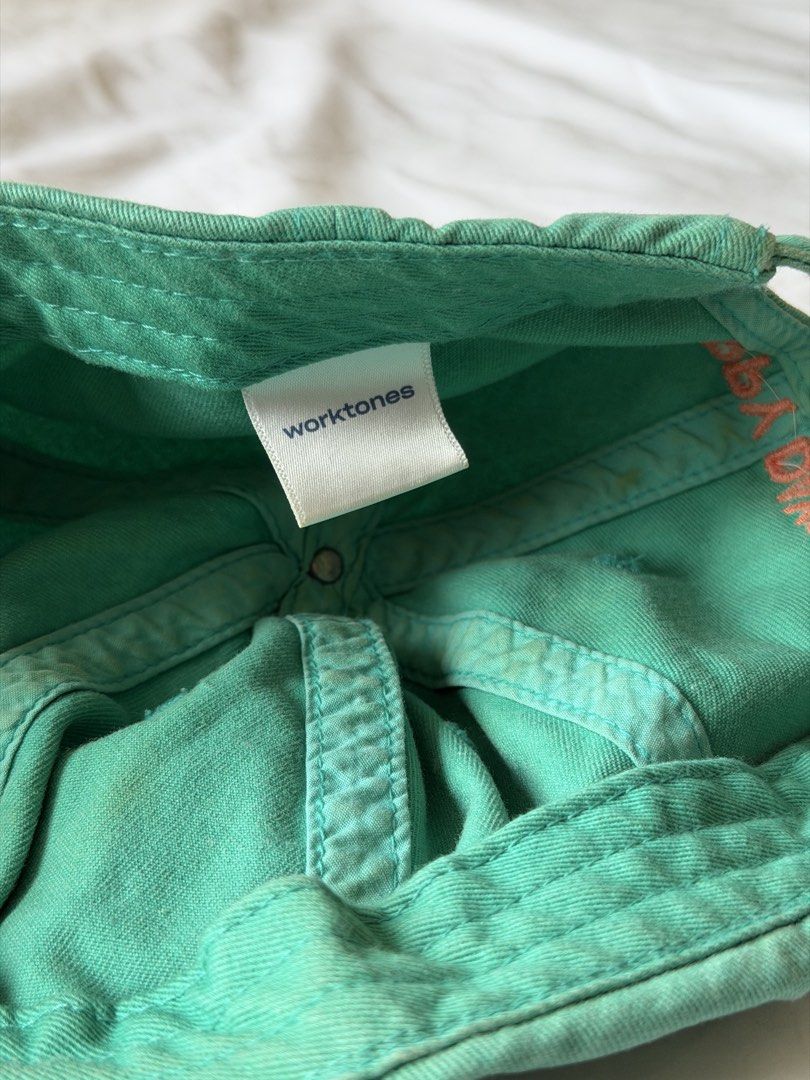 Worktones Happy Days Green Embroidered Baseball Cap (Category: Caps & Hats) located in Taguig. Submitted by 77dbae (Listing ID 1465823064, Image 3). Description: Worktones HAPPY DAYS Cap RFS: decluttering .