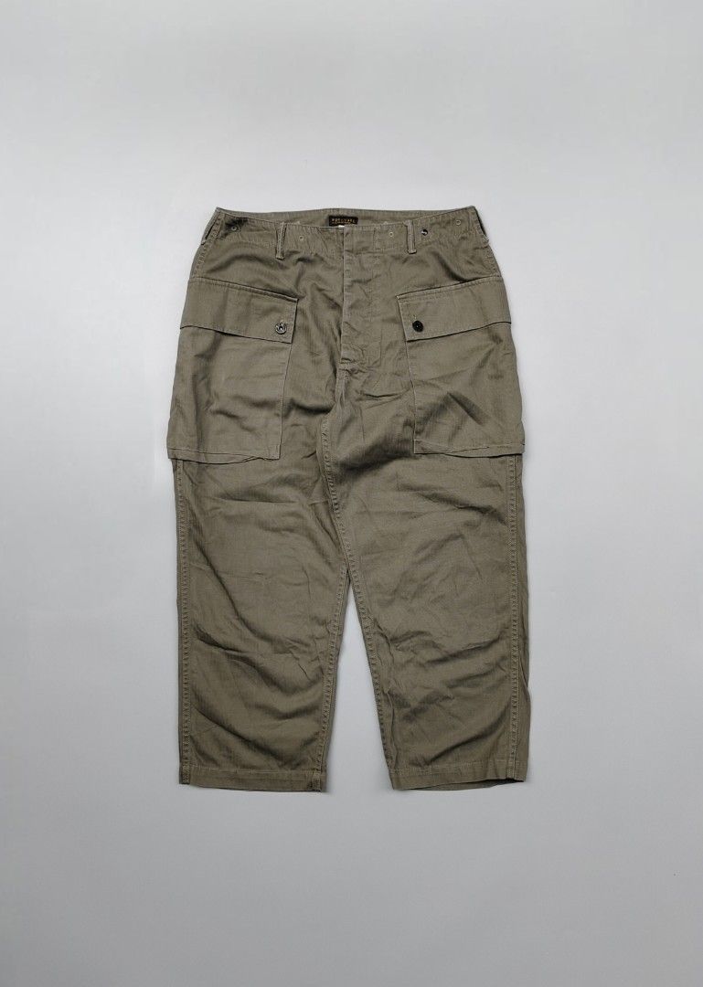 Workware USMC P-44 HBT trouser monkey pants (Category: Trousers) located in Baguio. Submitted by archival_thrifted.ph. (Listing ID 1465860220, Image 3). Description: FOR SALE‼️ . WORKWARE USMC P-44 HBT TROUSER MONKEY PANTS . EXCELLENT CONDITION .SIZE 32 ON TAG .PHP 2000 PLUS SF .❌❌ COP/COD .MOP GCASH .COURIER J&T .BAGUIO AREA .DM FOR SURE BUYER TY.