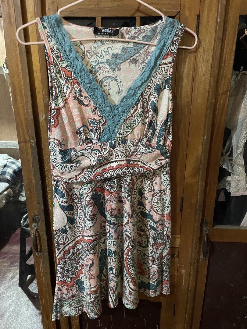 Y2kMorgan de toi (mini dress) (Category: Dresses) located in New Bataan. Submitted by rebisa.404 (Listing ID 1465810098, Image 1). Description: Y2kMorgan de toi (mine dress) 14 width 30 length Issue no size tag Need wash.