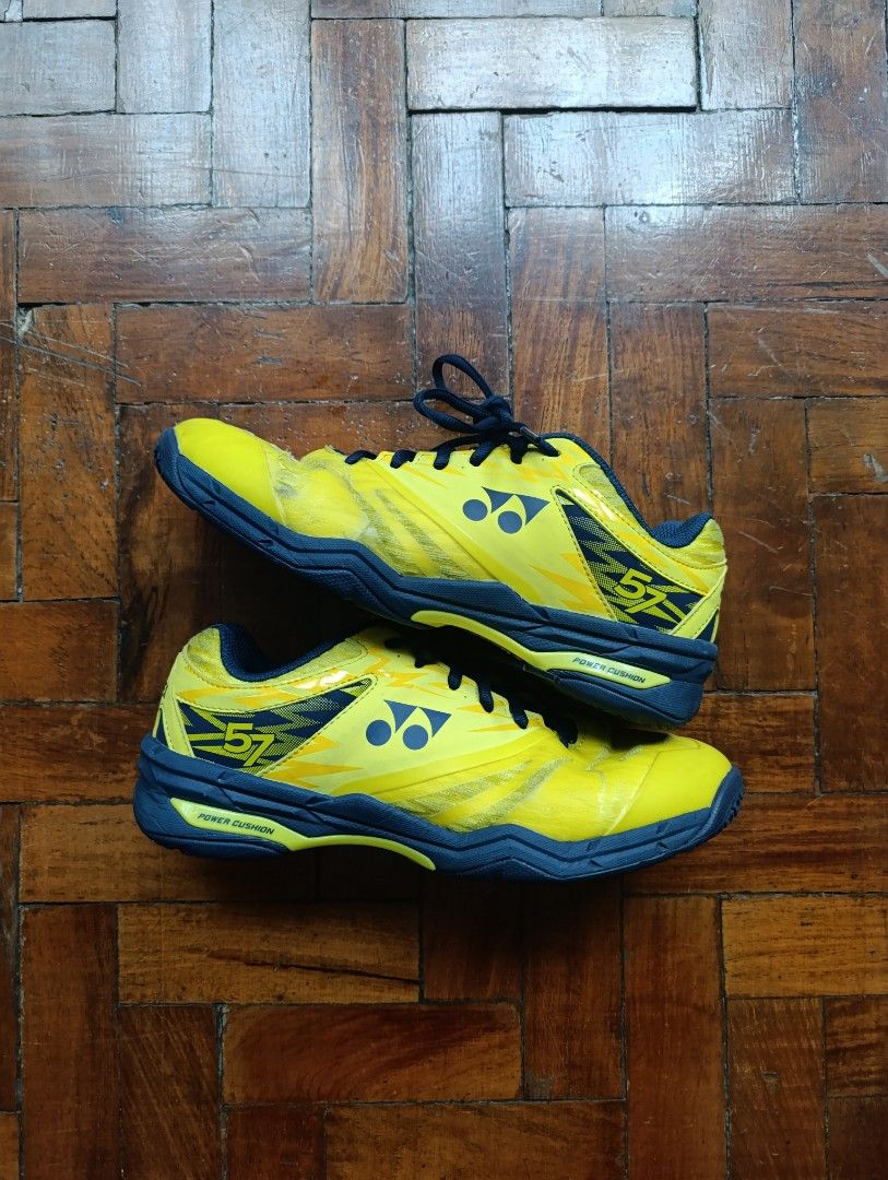 Yonex Power Cushion 57 Yellow Navy (Category: Casual Shoes) located in Manila. Submitted by roccomiguelb (Listing ID 1465801714, Image 1). Description: 100% Authentic Bought in Olympic Village.