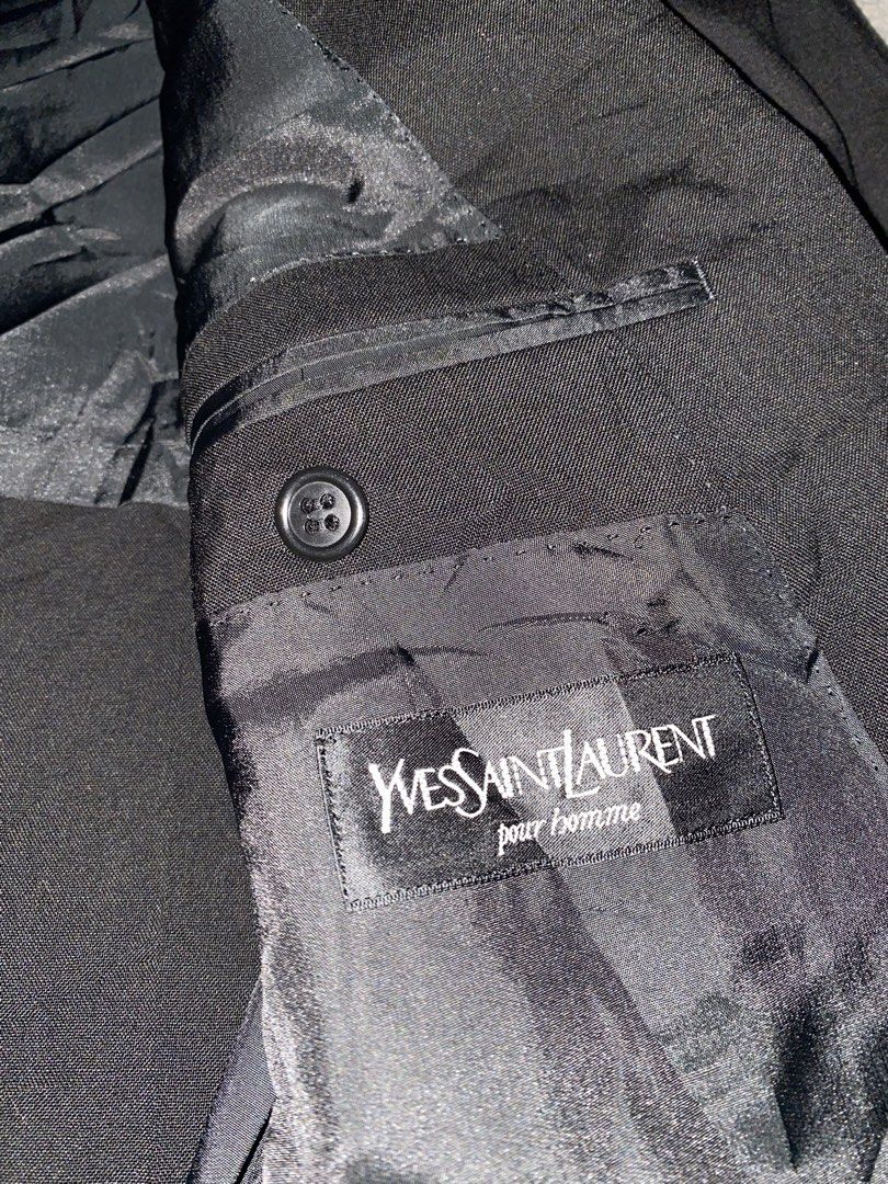 Yves Saint Laurent bespoke suit jacket (Category: Luxury Apparel) located in Cebu City. Submitted by arcane_thrift (Listing ID 1465763844, Image 2). Description: .