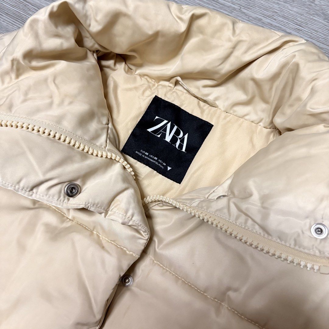 ZARA Champagne Waterproof Puff Puffer Coat Jacket (Category: Coats, Jackets and Outerwear) located in Manila. Submitted by imdemie (Listing ID 1465875238, Image 3). Description: .
