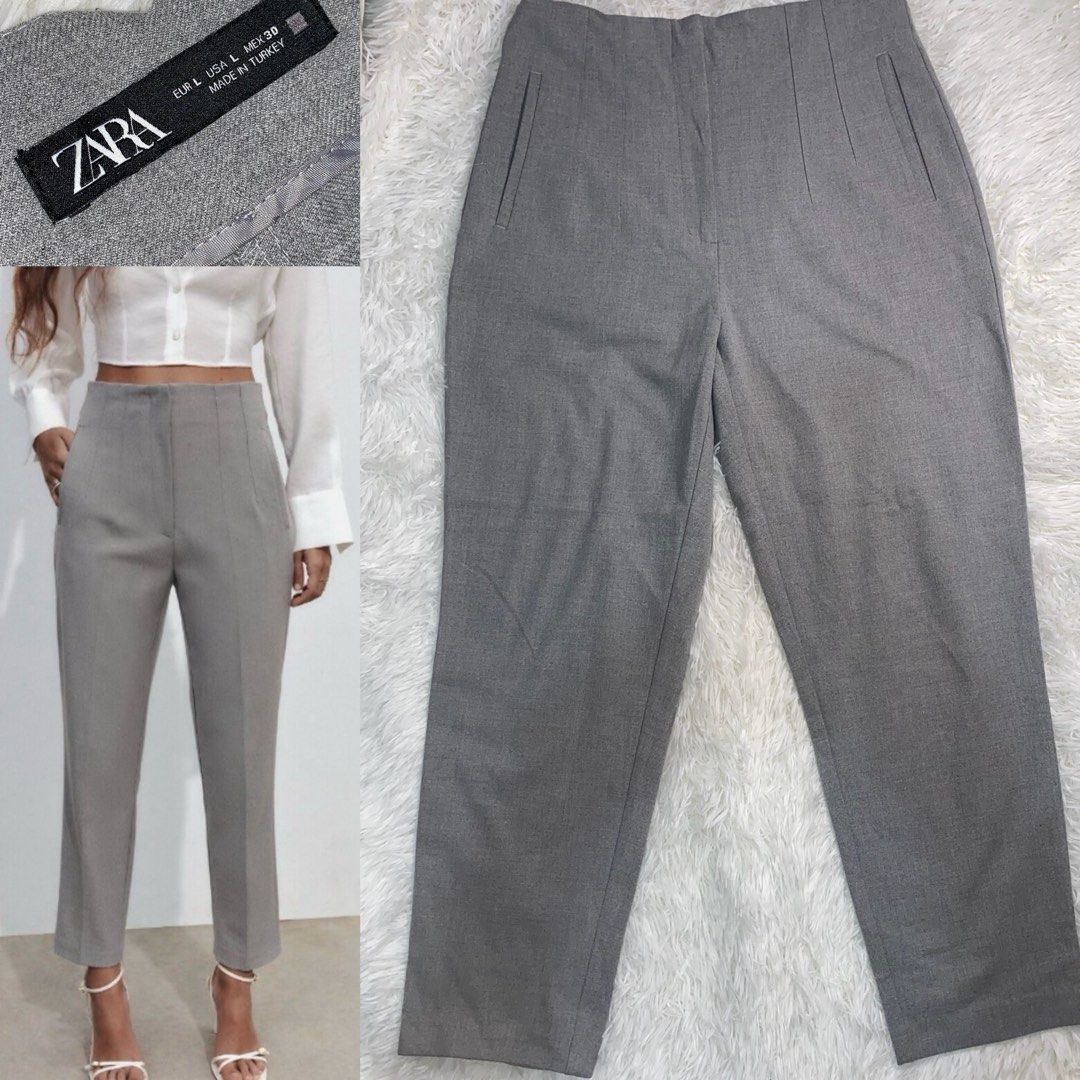 ZARA highwaist trouser (Category: Activewear) located in General Trias. Submitted by aleyahandamarahco. (Listing ID 1465132351, Image 2). Description: (1)SMALL Waist-27-29” Length-37” (1)LARGE Waist-32-33” Length-39”.