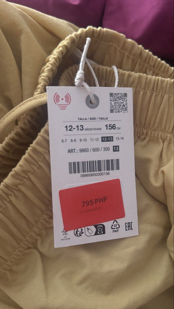 Zara Kids Yellow Pants (Category: Other Bottoms) located in Las Pinas. Submitted by lovedbyma (Listing ID 1465784044, Image 2). Description: 5’0 for reference Fits perfectly for a size 26-27.