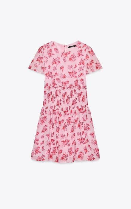 Zara smocked chiffon dress (Category: Dresses) located in Bulacan. Submitted by betterbuysmanila (Listing ID 1465764171, Image 1). Description: Available in small and medium.