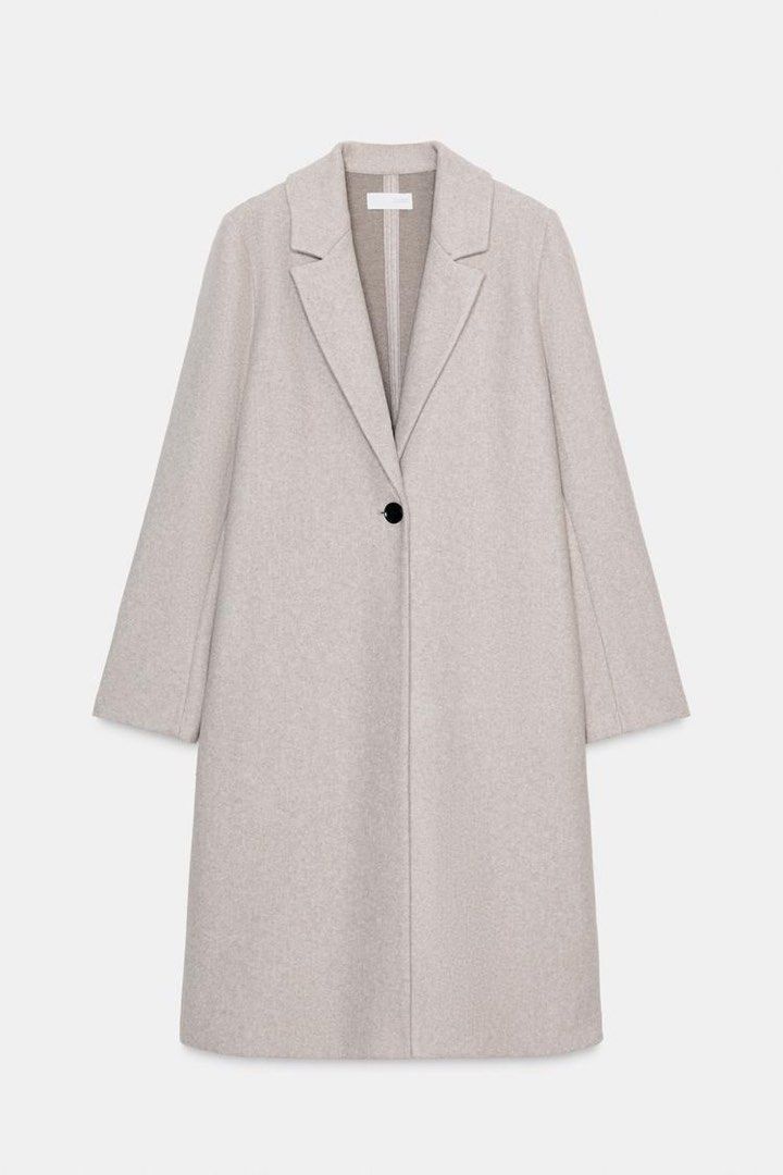 Zara Soft Basic Coat (Category: Coats, Jackets and Outerwear) located in Quezon City. Submitted by prebyflo (Listing ID 1465760225, Image 1). Description: Bought for around PHP 3K Medium on tag Brand new with tags Never used, was an impulse buy 😅 No issues .