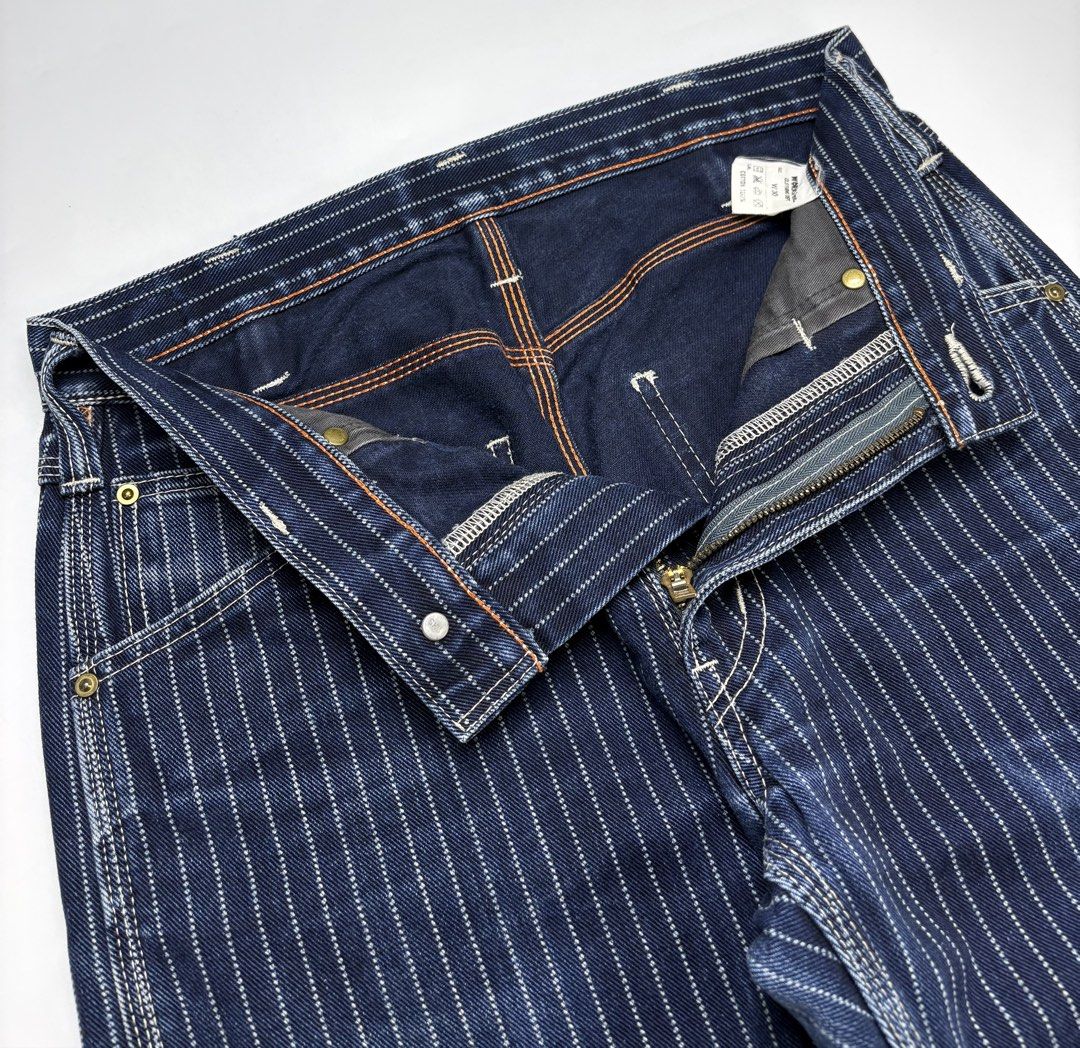 12oz Iron Heart Wabash Engineer Painter Jeans (Category: Jeans) located in Cavite. Submitted by sc_rcity (Listing ID 1465961828, Image 3). Description: Tagged Size : 30 Men’s Authentic Like New Zipper : Talon No Flaw Made in Japan No Inclusion Measurements: in inches ( approx. ) Waist 14.5 Length 37.5 Front rise 10.5 Inseam 27 Leg op. 8.5.
