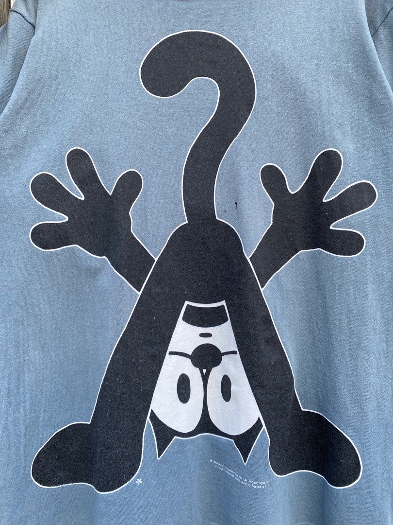 1994 felix the cat (Category: Tshirts & Polo Shirts ) located in Naga. Submitted by oldstuffed.vtg-07 (Listing ID 1465987778, Image 3). Description: 1994 felix the cat 21/29 multiple pinholes lints discoloration (back hem part) changes tag singles all the way ₱1,499 shipped.