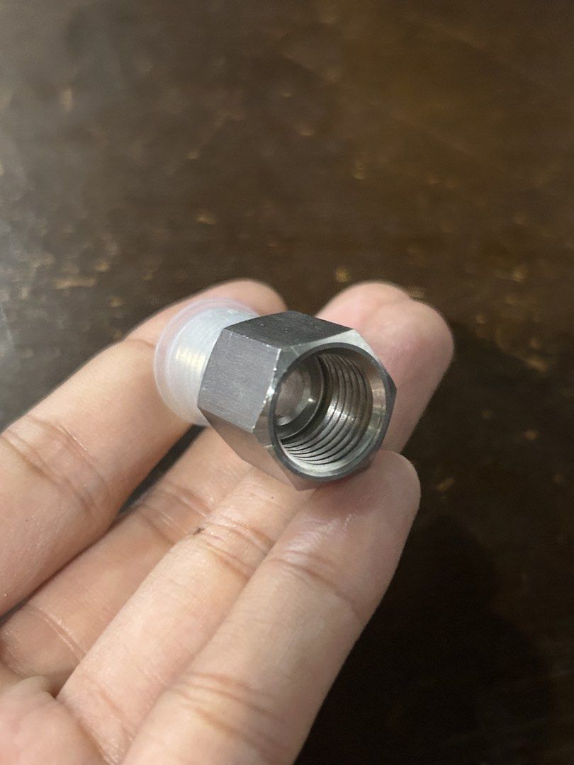 1pc S1014 Stainless 3/8 oxygen CO2 fitting threaded adapter (Category: Home Improvement Tools & Accessories) located in General Trias. Submitted by aprilocampo0412 (Listing ID 1466102324, Image 2). Description: 1pc S1014 Stainless 3/8 oxygen CO2 fitting threaded adapter.