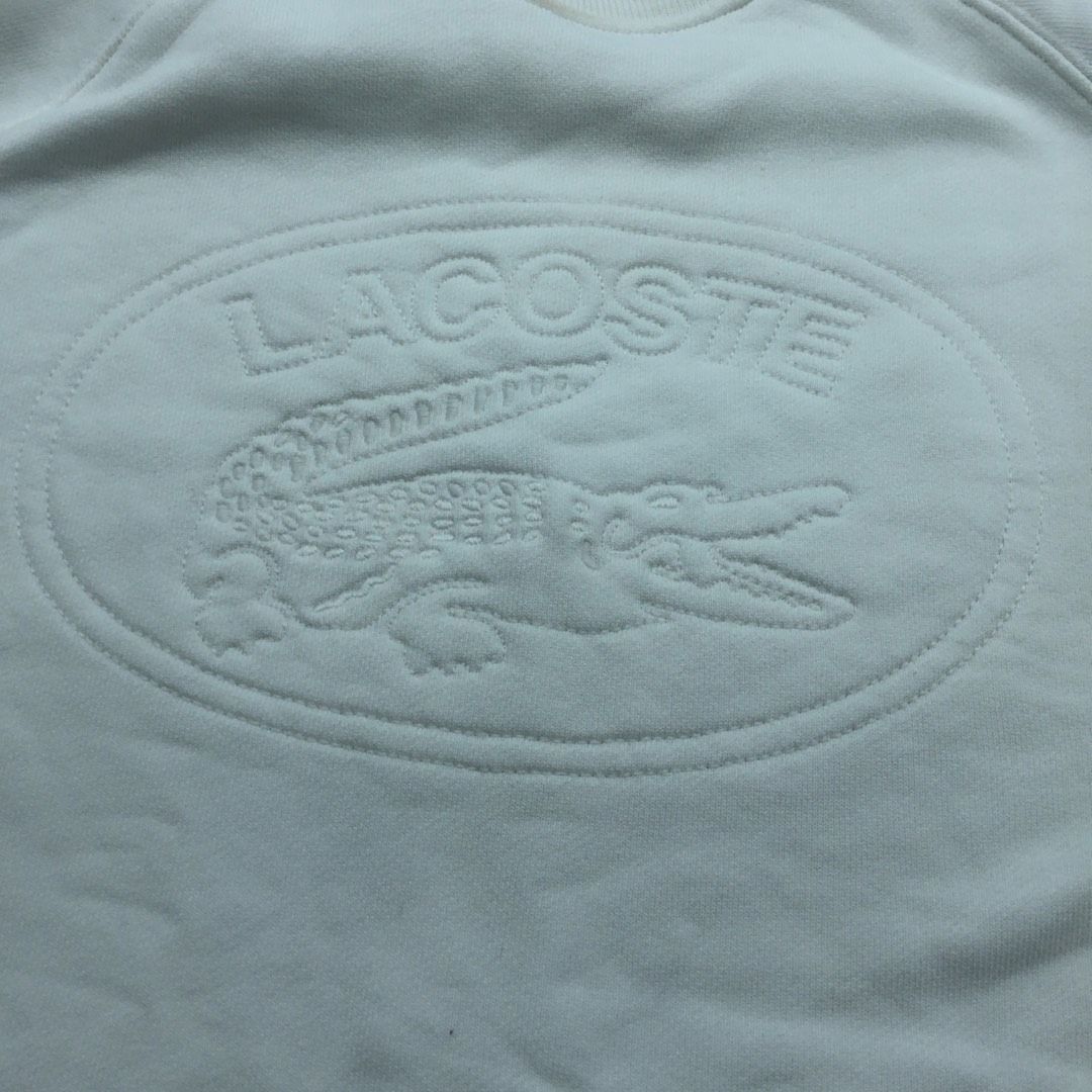 267009511 LACOSTE CLOTHES WHITE SWEATER SIZER 42 (Category: Coats, Jackets and Outerwear) located in Taguig. Submitted by ecoring.ph (Listing ID 1465976548, Image 3). Description: ◆CONDITION: B ◆DESCRIPTIONS: (Other defects/info:) The body of the sweater has minimal stains, dirt, discolorations and shows signs of use. * SIZE: ◆SHOULDER TO SHOULDER: 19inches. (approximately only) ◆BUST: 46inches. (approximately only) ◆ LENGTH: 24.5inches. (approxi