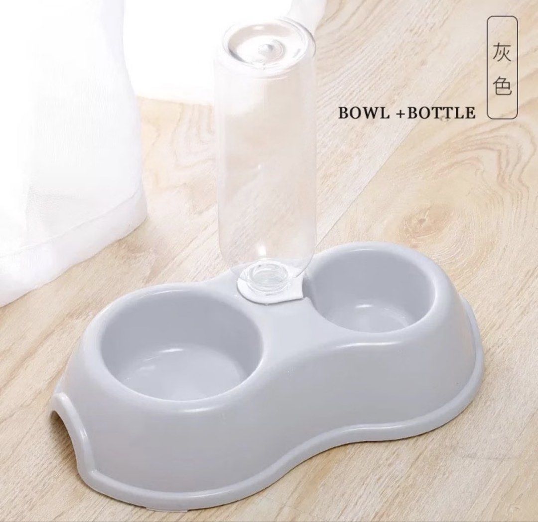 2in1 Pet Double Bowl (Category: Homes & Other Pet Accessories) located in San Juan City. Submitted by channiesara3 (Listing ID 1465971961, Image 1). Description: Comes without the bottle (lost) Actual pictures (2nd and 3rd slide).