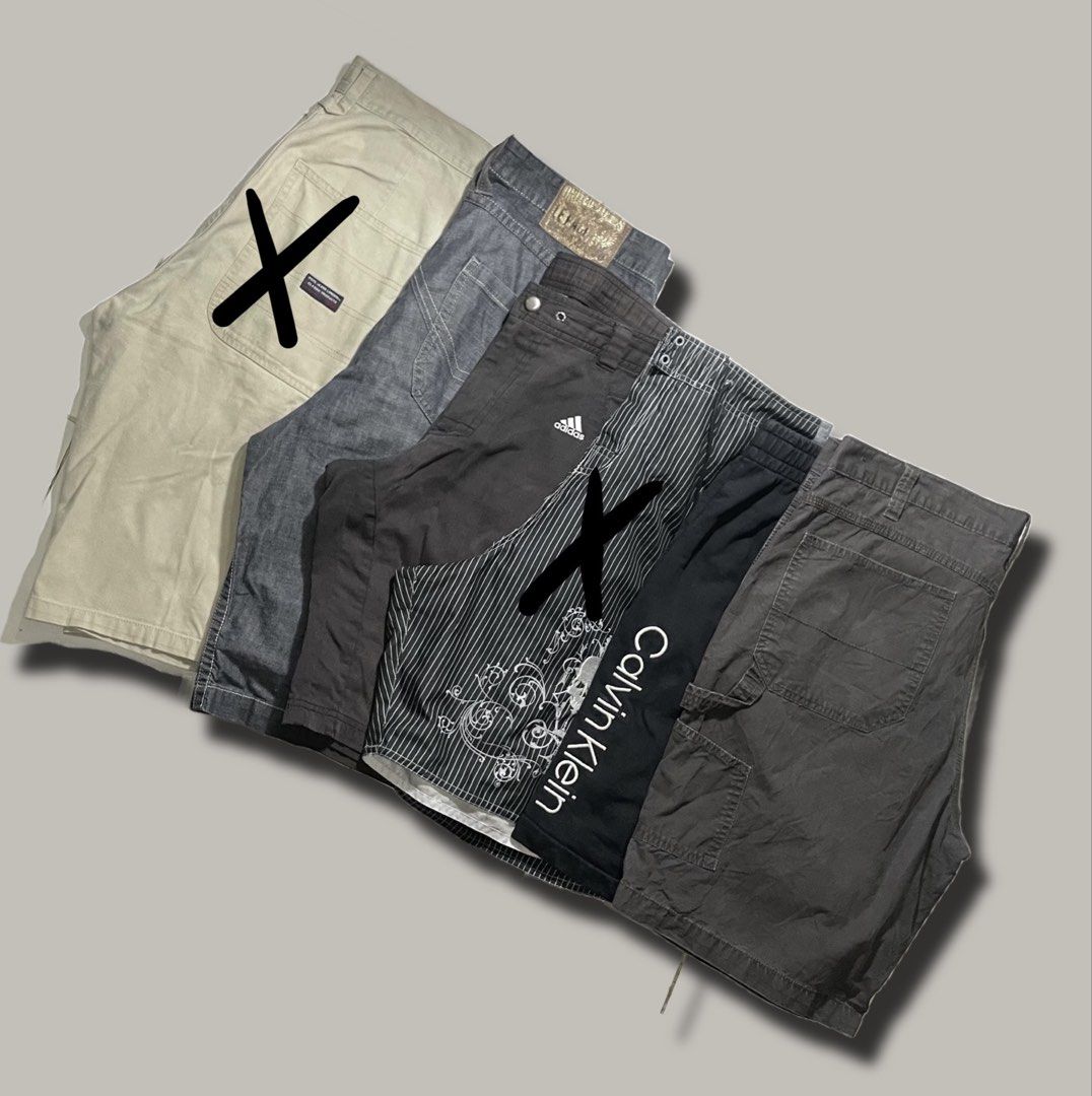 349 Jorts (Category: Shorts) located in Caloocan City. Submitted by iannacino (Listing ID 1466102582, Image 1). Description: Y2K Le paco soft raw denim jorts 37x25 hem: 12 no issue 349 +sf Faded glory carpenter jorts 38 on tag length: 22 hem: 12 no issue 349 +sf Calvin Klein embroidered sweatshorts 37x20 hem: 13 complete tags no issue 349 +sf .