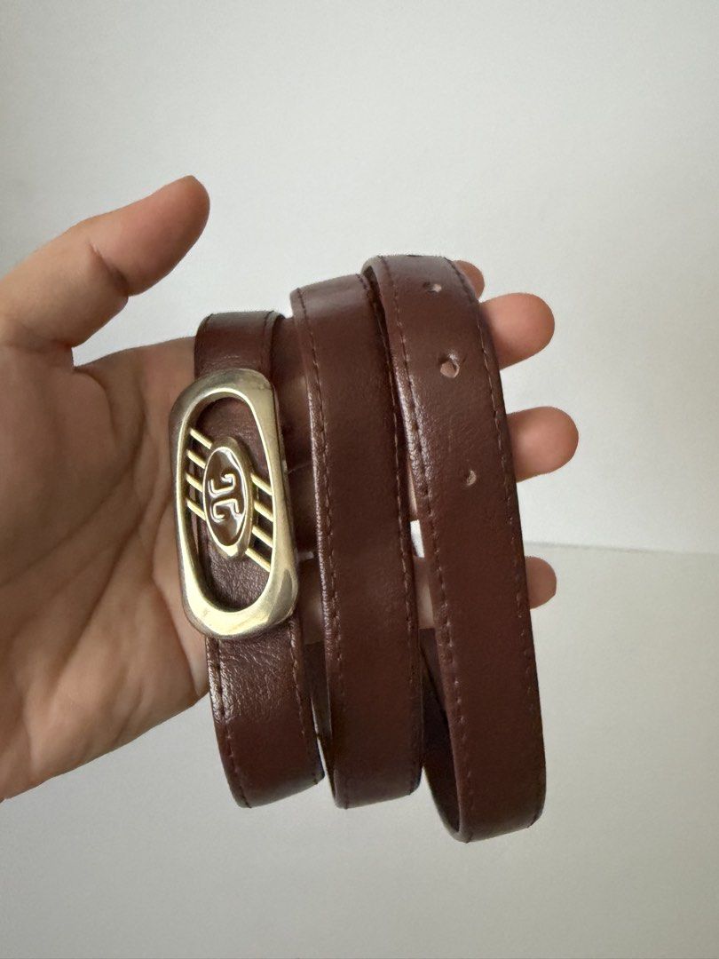 3. Brown Leather Belt 59 (Category: Belts) located in Quezon City. Submitted by wagwagan_ukay_blues (Listing ID 1466023532, Image 3). Description: From Japan In good used condition Please expect signs of usage hole Size -30”-33” Overall -36” Width -.7” Novaliches Qc.