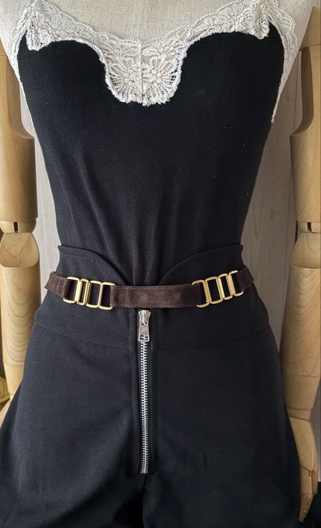 3. Brown Suede Belt (Category: Belts) located in Quezon City. Submitted by wagwagan_ukay_blues (Listing ID 1466025068, Image 1). Description: From Japan In good used condition Please expect signs of usage Overall -30”-31” Width -.7” Novaliches Qc.
