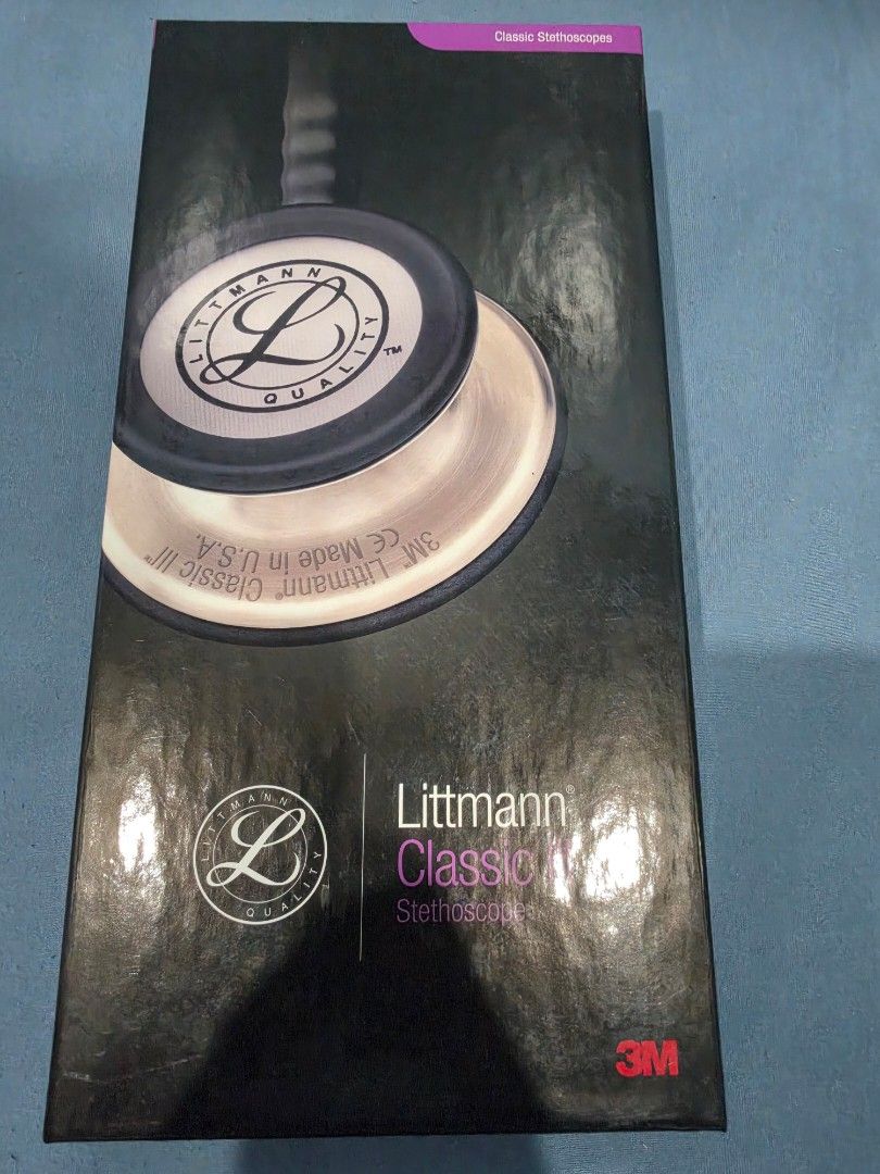 3M Littmann Classic III Stethoscope (Category: Medical Supplies & Tools) located in Caloocan City. Submitted by hadoudourut (Listing ID 1465977299, Image 1). Description: - Item: 3M Littmann Classic III Stethoscope - Color: Dark Green - Condition: Brand new, unused, in original packaging - Inclusions: Original box, manual, extra eartips, and spare tunable diaphragm - Ideal for: Medical students, nurses, doctors, and allied health professionals - 