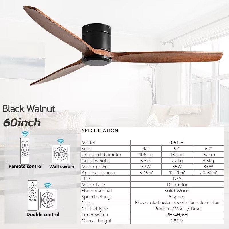 60 inch Ceiling Fan Dual Control (Category: Fans) located in Quezon City. Submitted by SomeThingsMustGo.ph (Listing ID 1465957024, Image 2). Description: 60 inch Ceiling Fan Dual Control (remote and wall) 1-6 gears/ frequency conversion 220v ₱4,000 📍Quezon City.