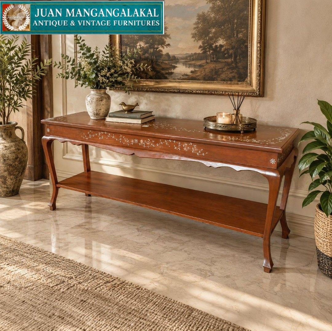 6FT CONSOLE TABLE (Category: Other Home Furniture) located in Manila. Submitted by abachejohn85405 (Listing ID 1466038352, Image 1). Description: BEAUTIFUL 6FT CONSOLE TABLE * Newly Made * Mixed Narra & Yakal Wood Dimension: H-32 L-72.5 W-18.3 All in inches 🚛 We deliver NATIONWIDE at buyer's expense. ✅ Transportify/Lalamove ✅ Pambato & Moreta Shipping Lines ✅ Victory Liner Cargo ✅ Daily Overland (Bicol) ✅ Athan Cargo ✅ Visayan Pearl Cargo (Palaw