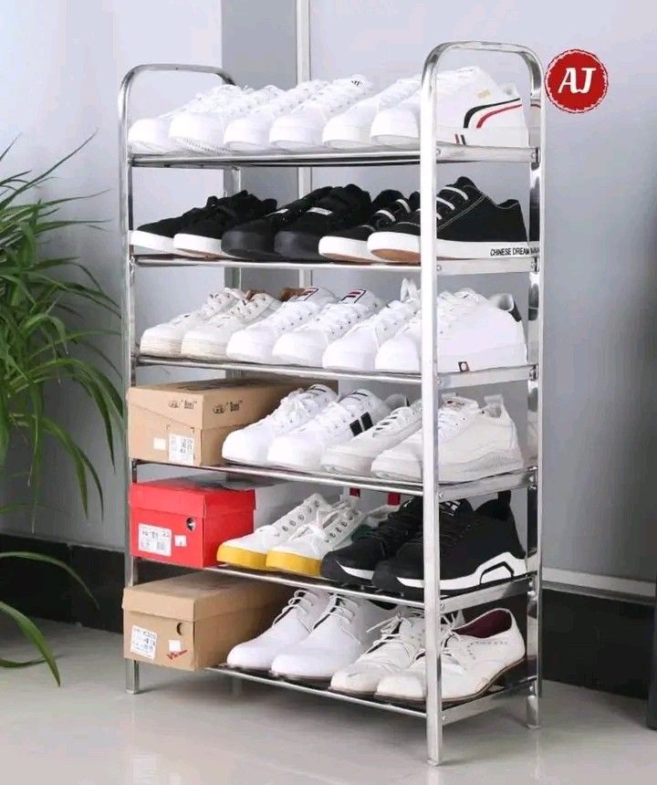 6-Layer stainless Shoe Rack (Category: Other Home Furniture) located in Manila. Submitted by vanstar_c4c231 (Listing ID 1466048636, Image 2). Description: AVAILABLE!!! 6-Layer stainless Shoe Rack PM ME COD VIA LALAMOVE.