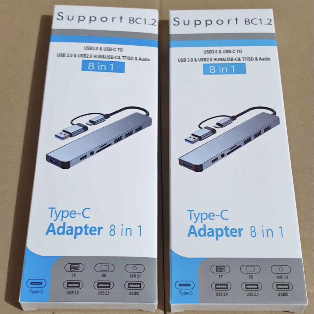 8-IN-1 USB TYPE-C HUB (Category: Cables & Adaptors) located in Manila. Submitted by warm_jamin (Listing ID 1466046409, Image 1). Description: 8-IN-1 USB TYPE-C HUB Expand your device’s connectivity with a versatile 8-in-1 USB Type-C Hub. Perfect for laptops, tablets, and other compatible Type-C devices. ✓ 8-in-1 multi-port design ✓ Multiple ports for convenient connectivity ✓ USB Type-C interface ✓ Fast and reliable data transfer ✓ Supports exter