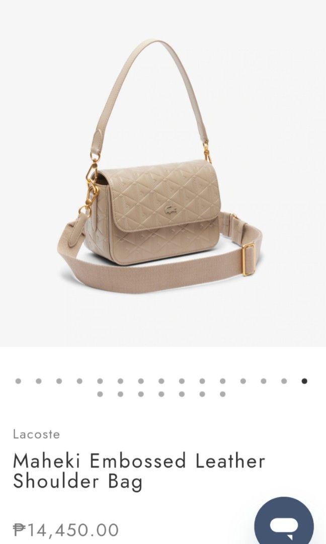 ❌ SOLD OUT ❌ (Category: Cross-body Bags) located in Davao. Submitted by cossetbyl. (Listing ID 1466101852, Image 2). Description: ❌ SOLD OUT ❌ ‼️ BACK ON SALE - MAS MURA NGAYON | PRE - ORDER ‼️ 👜 LÄÇ0.$TÊ 👜 Color: Black, Green P6,490 only! (Was P6,990) MALL PRICE: P14K - P16K - 101% guaranteed brand new & original. Comes w/ a money-back guarantee if proven fake. - Open for layaway - 2k dp Dm to order. 📲😊.
