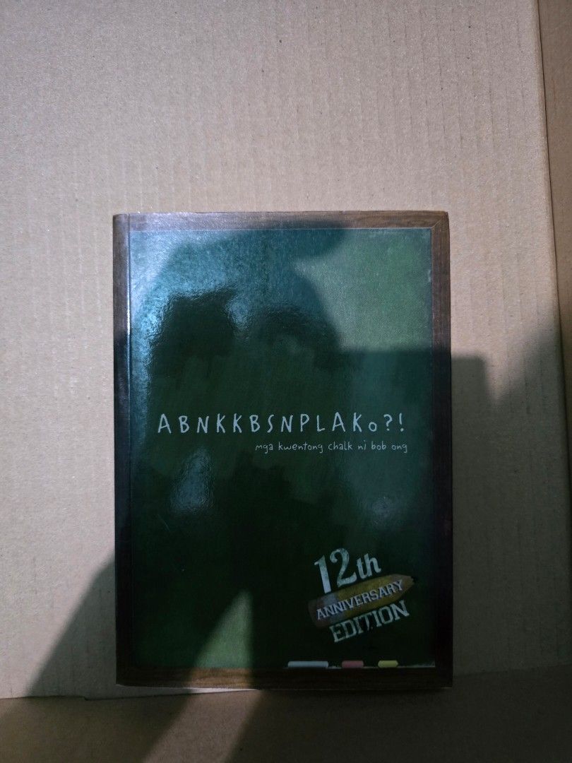 ABNKKBSNPLAKo?! by Bob Ong (Category: Storybooks) located in Manila. Submitted by ahamiltonnn (Listing ID 1466030022, Image 2). Description: Minimal Foxing Only for meetup in One Ayala (based on my availability) has a minor flaw in the front cover (please see the pictures) RFS: found a hardbound copy so this is my extra copy.