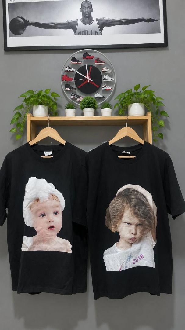 Acmé De Lavie ( ADLV ) (Category: Shirts) located in Caloocan City. Submitted by silverdragon_aaed38 (Listing ID 1466112983, Image 1). Description: Acmé De Lavie ( ADLV ) - Complete tags w/ Jelly washtag - Size: 1 - Both No issue - Color: Black - Material: 100% Cotton - Design: Oversized graphic prints (Baby with bubble towel & Grumpy child face) - Fit: Relaxed fit with classic crewneck - Style: Casual everyday wear - Condition: Brand new / Excel