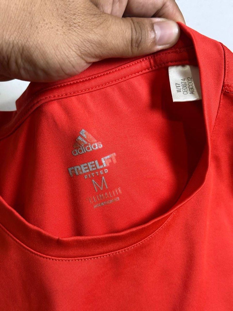 ADIDAS DIR FIT SHIRT RED (Category: Tshirts & Polo Shirts ) located in Tacloban City. Submitted by coachfinds (Listing ID 1466002096, Image 3). Description: ADIDAS DIR FIT SHIRT RED SMALL W 18.5 X L 26-28 COLOR RATE: 9.5/10 CONDITION: 9.5/10 MINE: 399.
