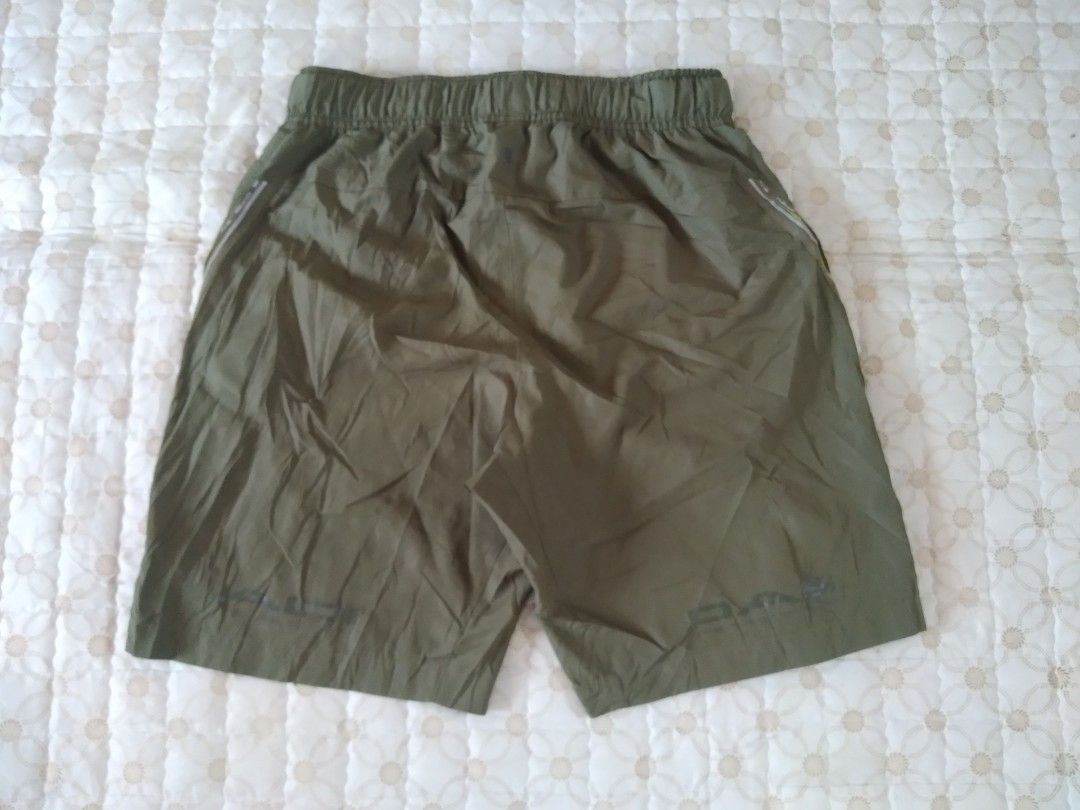 Adidas Gear/Utility Short Olive Green Medium (Category: Shorts) located in Zamboanga. Submitted by zhumhazhav (Listing ID 1466047284, Image 2). Description: Tag size medium Waist 32-33 Length 19 Olive Green color way Excellent condition Presentable,no flaws Check all photos for details 650+shipping fee.