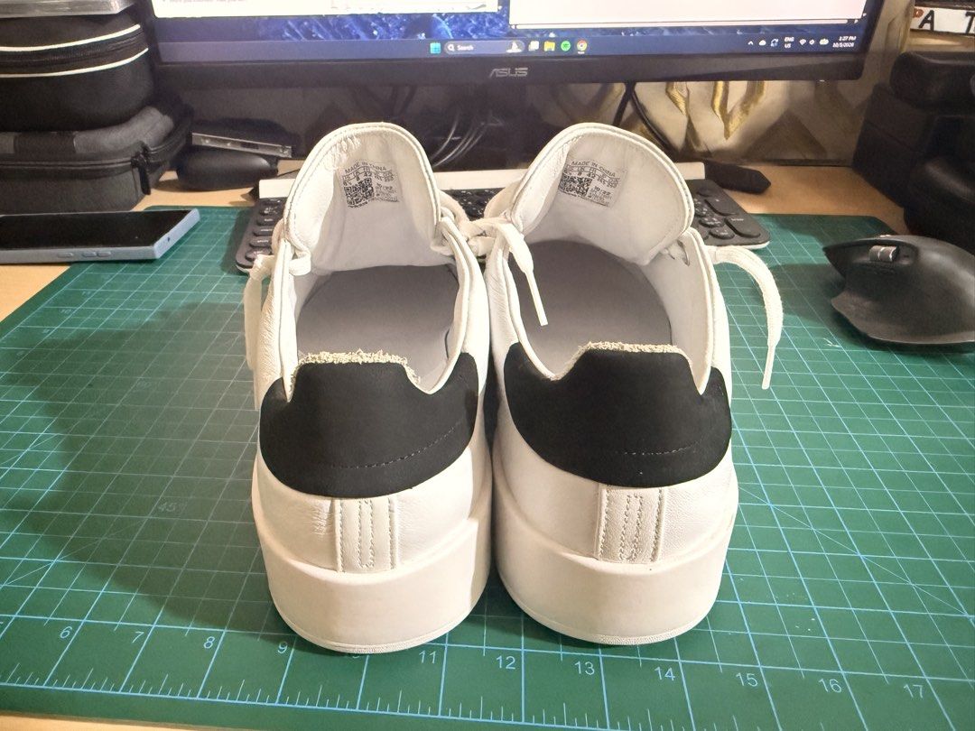 Adidas Stan Smith Recon White Black - 8.5 US (Category: Sneakers) located in Manila. Submitted by cyebs15_ (Listing ID 1465999966, Image 3). Description: Adidas Stan Smith Recon White Black - Bought in Singapore, 2023 - 8.5 US, 8 UK, 42 EUR - Worn once - No box - Minimal stain (see last 2 photos) - Condition is 9/10.