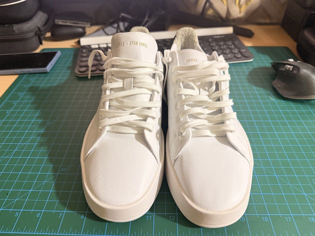 Adidas Stan Smith Recon White Black - 8.5 US (Category: Sneakers) located in Manila. Submitted by cyebs15_ (Listing ID 1465999966, Image 2). Description: Adidas Stan Smith Recon White Black - Bought in Singapore, 2023 - 8.5 US, 8 UK, 42 EUR - Worn once - No box - Minimal stain (see last 2 photos) - Condition is 9/10.