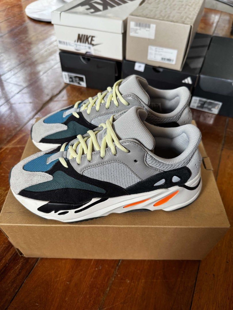 Adidas Yeezy 700 Wave Runner. Size 8.5 men (Category: Casual Shoes) located in Tarlac. Submitted by klossycates (Listing ID 1466008270, Image 2). Description: Adidas Yeezy 700 Wave Runner. Size 8.5 mens. 5 times used. Looks brand new. Replacement box (Yeezy 380) Selling low :) .