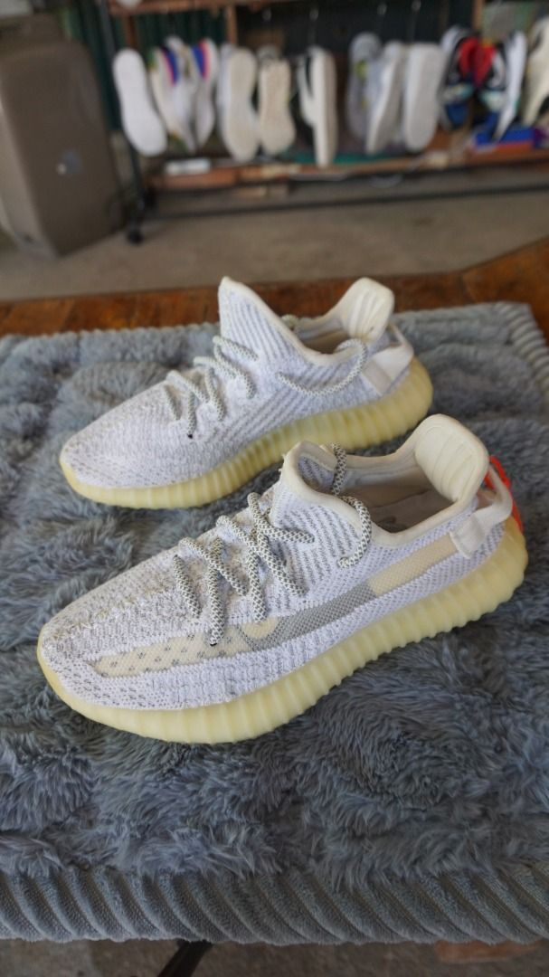 Adidas Yeezy Boost 350 V2 Static Size US 6.5 (Category: Sneakers) located in Lucena. Submitted by erikj27 (Listing ID 1466034347, Image 3). Description: No box from Thrift Store (ukay-ukay) - Model: Adidas Yeezy Boost 350 V2 - Colorway: Static - Size: US 6.5 / UK 6 / FR 38 - Upper: Patterned Primeknit with translucent side stripe detail and rope laces - Sole: Semi-translucent ribbed rubber outsole with visible Boost cushioning windows Reference: 