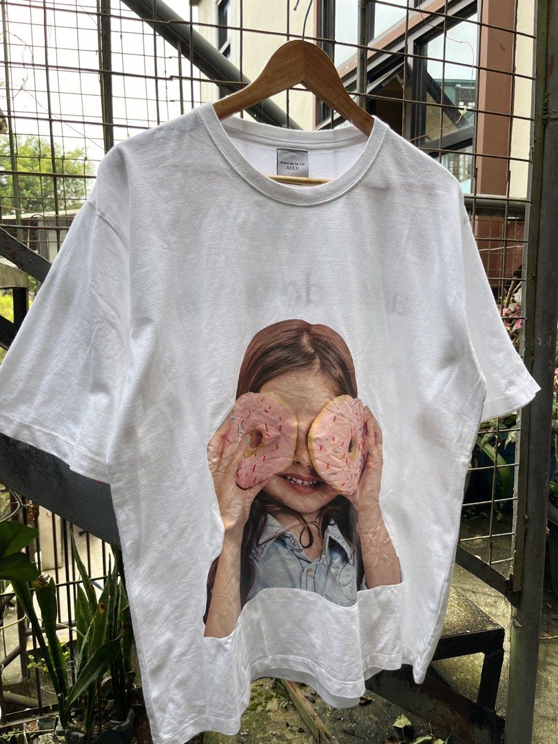ADLV BABY DOUGHNUT SHIRT (Category: Luxury Apparel) located in Baguio. Submitted by closetgc.clothingshop (Listing ID 1465989912, Image 1). Description: Large fit Authentic ADLV tee, excellent condition Super very cloth .