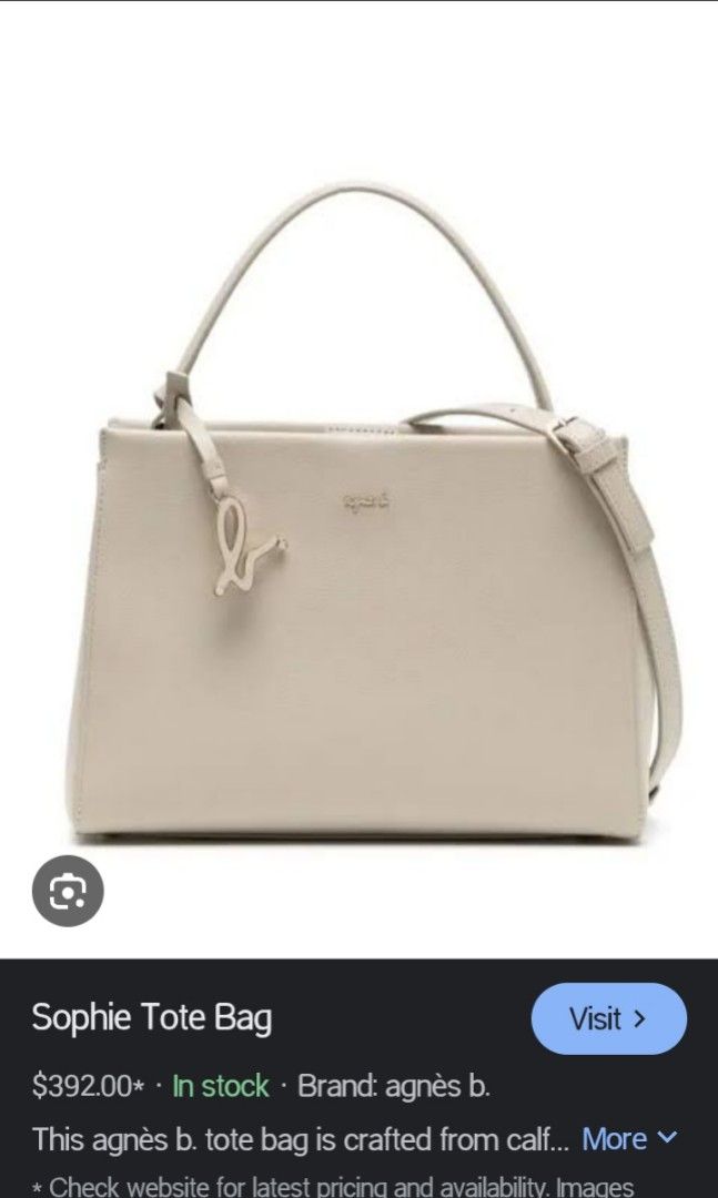 AGNES B BAG (Category: Tote Bags) located in Cabuyao City. Submitted by Bike_Clothing10 (Listing ID 1465972917, Image 1). Description: READ FIRST... FOR SALE: AGNES B BAG Good Condition Still Smooth With Sling Legit ISSUE: See Pics. PRICE: 1850 + SF PICK UP OR SHIPPING ONLY LOCATION: Cabuyao Laguna -NO COD/COP- MOP: GCASH COURIER: J&T PM FOR INQUIRIES...