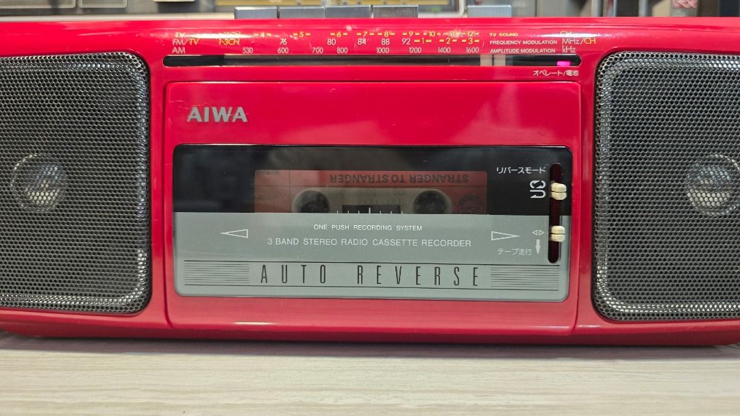 Aiwa Radio Cassette (Category: Portable Music Players) located in Manila. Submitted by bryanpotpot18 (Listing ID 1465993208, Image 2). Description: Aiwa radio cassette Radio Tv/Am/Fm working Tape working Powered by 6pcs AA 2500neg.