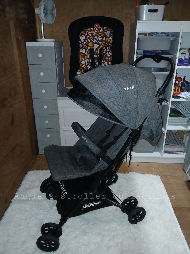 Akeeva capsule (Category: Strollers) located in Quezon City. Submitted by strollersshop (Listing ID 1466102611, Image 3). Description: Akeeva Capsule cabin approved ✈️Fullyreclined nahihiga-nauupo 5pointsseatbelt NB-TODDLER ALLWORKING SWIVEL WHEELS NO DISCOLORATION PRELOVED IN GOOD CONDITION READY TO USED . TRAVEL FRIENDLY READY FOR PICK UP 📌QC COMMONWEALTH.