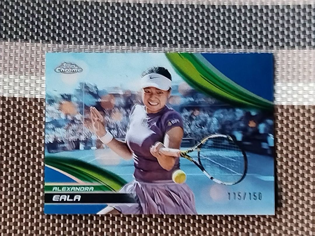 Alexandra Eala 150 (Category: Raw Singles) located in Muntinlupa City. Submitted by anawayne (Listing ID 1465971535, Image 1). Description: 2025 Topps Chrome Alexandra Eala Numbered Blue Refractor /150.