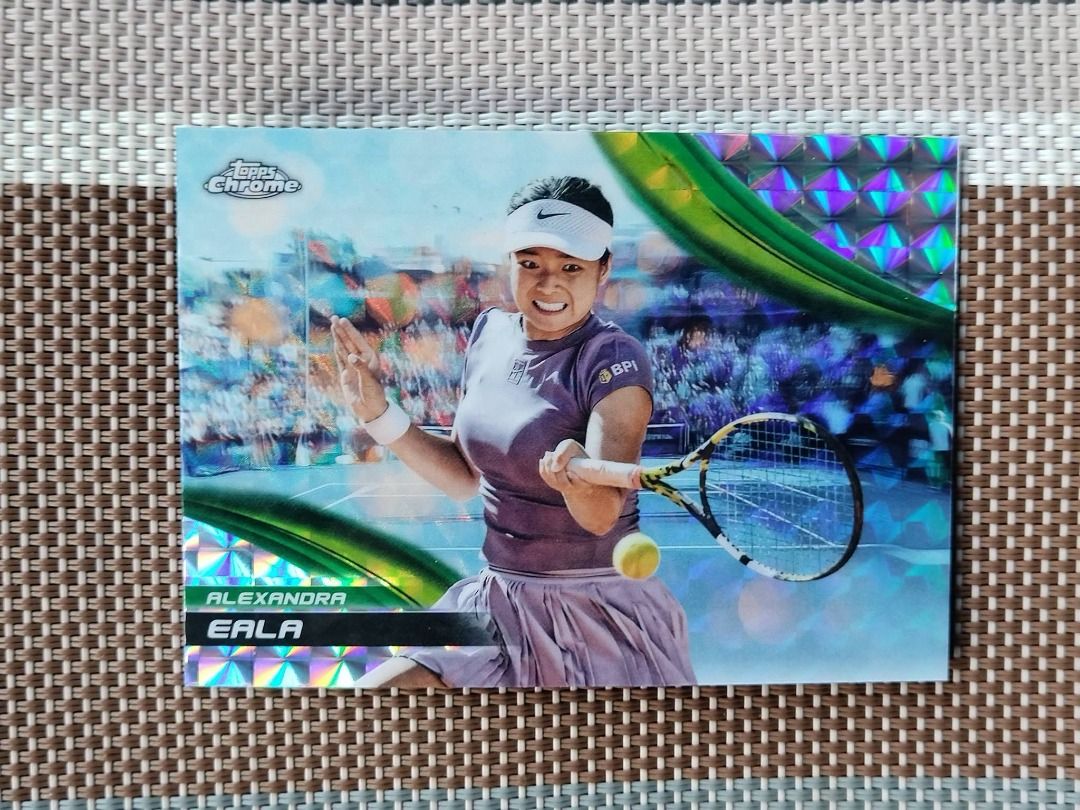 Alexandra Eala (Category: Raw Singles) located in Muntinlupa City. Submitted by anawayne (Listing ID 1465970948, Image 1). Description: 2025 Topps Chrome Alexandra Eala Geometric Refractor .