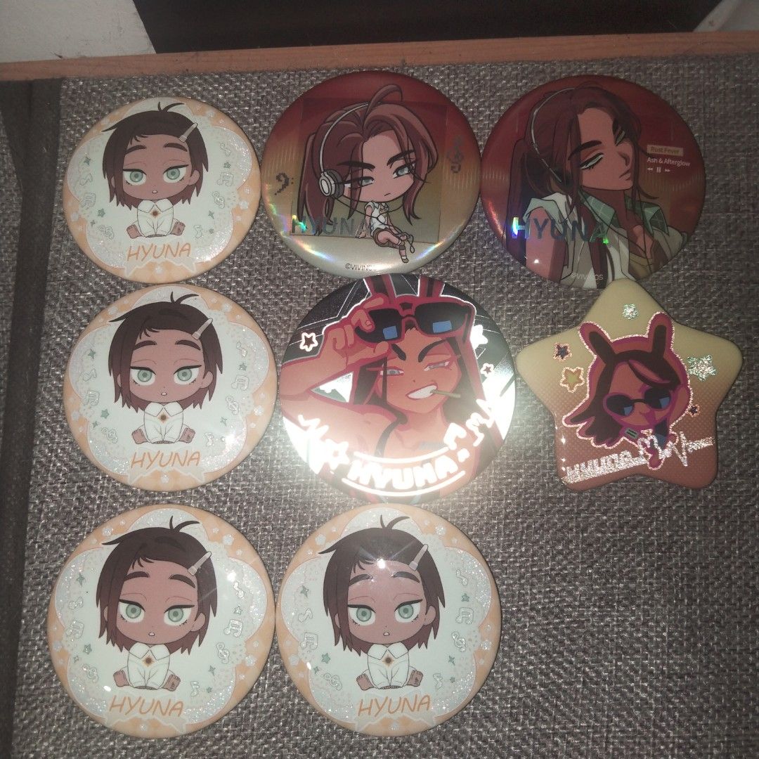 Alien Stage Hyuna Badges (Category: Character Goods) located in Manila. Submitted by till4life (Listing ID 1462572028, Image 1). Description: ♡ Price: ₱300 Each ┌─ 9 Info │ ● Official merchandise │ ● Other still have their original packaging.. └────────────── ┌─ 9 Payment │ ● GCash │● PAYO / DOP 5 Days └────────────── ┌─ 9 Delivery │ ● J&T Express │● Buyer Shouldered SF └──────────────.