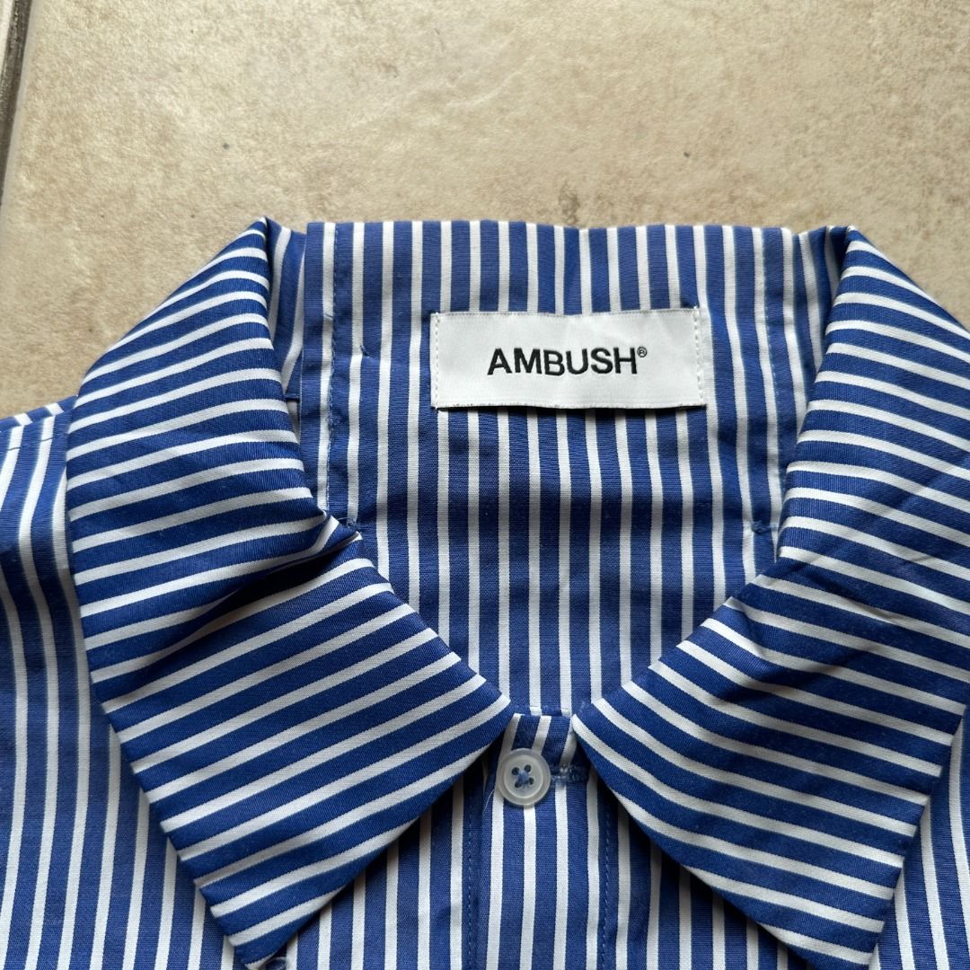 AMBUSH Detachable Back Panel & Cuff Detail Button-down LS SHirt (Category: Formal Shirts) located in Mandaluyong City. Submitted by yohjivangarcons (Listing ID 1465957762, Image 2). Description: Detachable back panel. Multi-button button cuff panel. Can be styled many ways. .