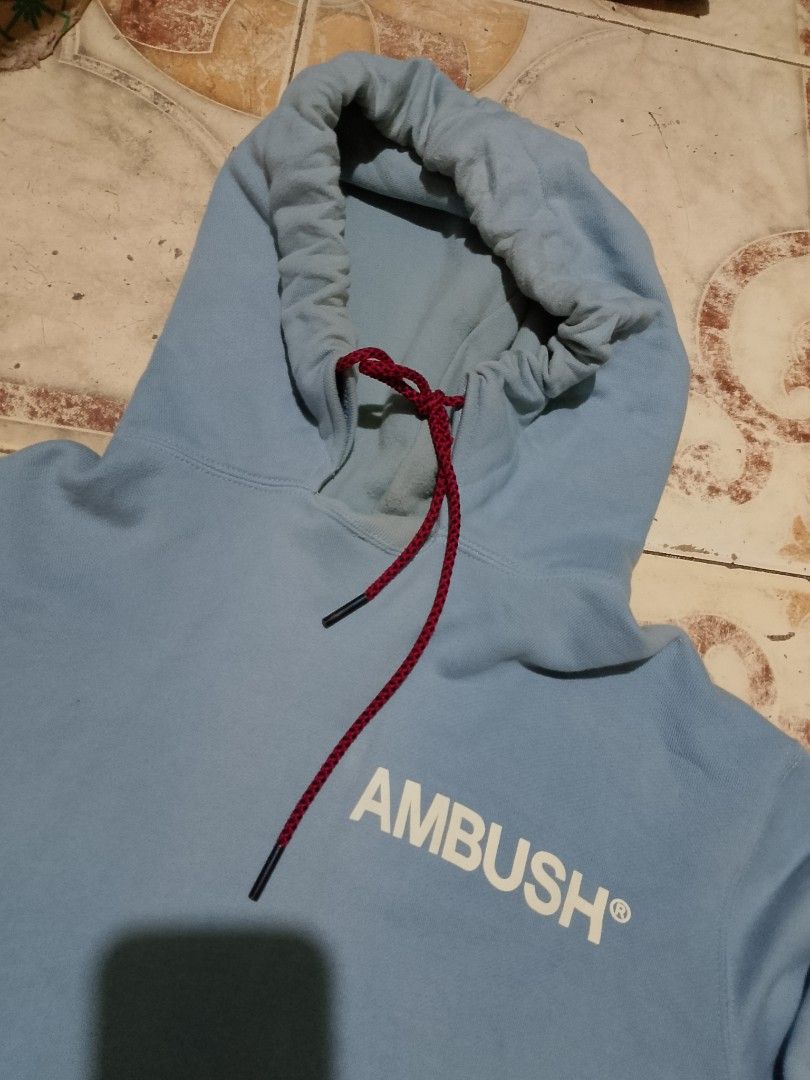 Ambush hoodie (Category: Activewear) located in Baguio. Submitted by ukay.kayuhjan (Listing ID 1466151695, Image 2). Description: ambush hoodie 22width 28length excellent 480₱.