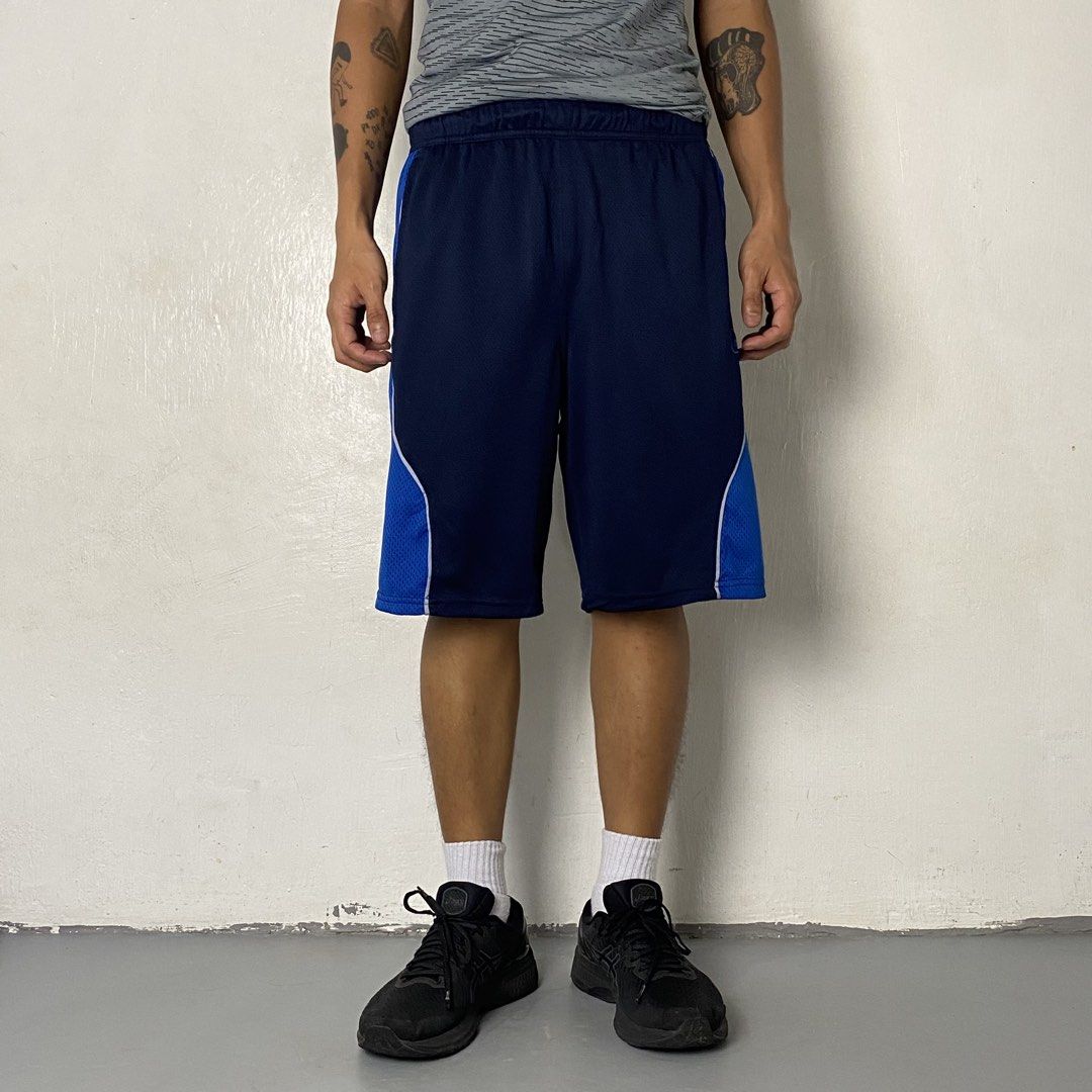 AND1🏀| Blue Two-Tone Basketball Shorts (Category: Shorts) located in Bulacan. Submitted by orc.ph (Listing ID 1466078043, Image 2). Description: AND1🏀| Blue Two-Tone Basketball Shorts Material Used: 100% Polyester - Two-Tone - Breathable -Lightweight - Straight-Leg - Adjustable Drawstring - Elastic Waistband - Side Slip Pockets - High-Rise - Active Wear -Size: S-2XL -Waistline: 29-38” -Length: 21” -Thighs: 14” -Leg Opening: 12” -Rise: 14” Model