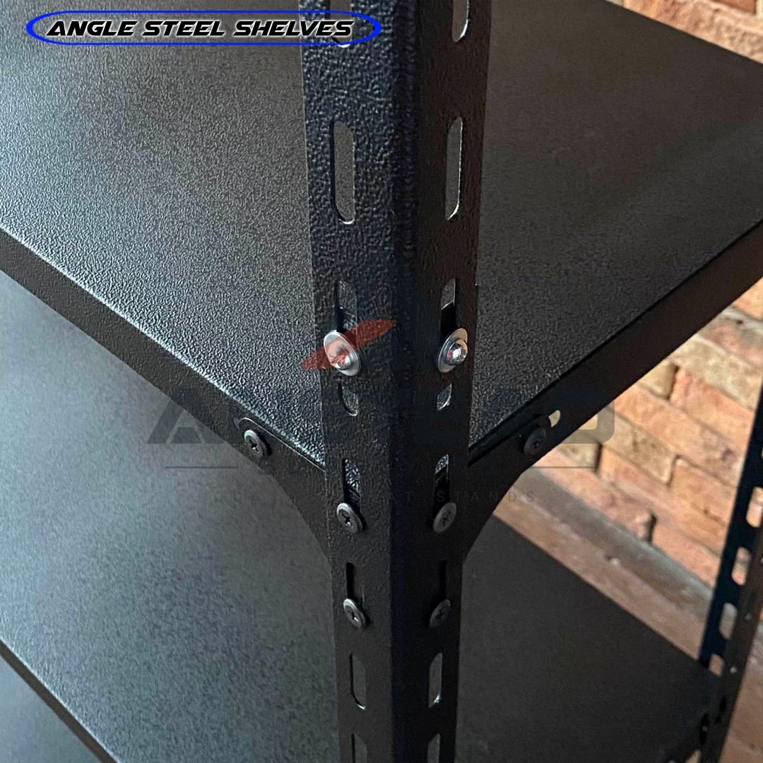 ANSTEAD ANGLE STEEL SHELVES (Category: Shelves, Cabinets & Racks) located in Malabon City. Submitted by freshpicks_ph (Listing ID 1466047403, Image 2). Description: Practical storage solution for your home, office, stockroom, garage, warehouse, or business. Keep your space organized with our durable steel angle shelves from Anstead Supply Co. AVAILABLE SIZES & PRICES: ON HAND: • 60x30x120cm – 4 Layers — ₱1,000 • 70x30x150cm – 5 Layers — ₱1,350 FO