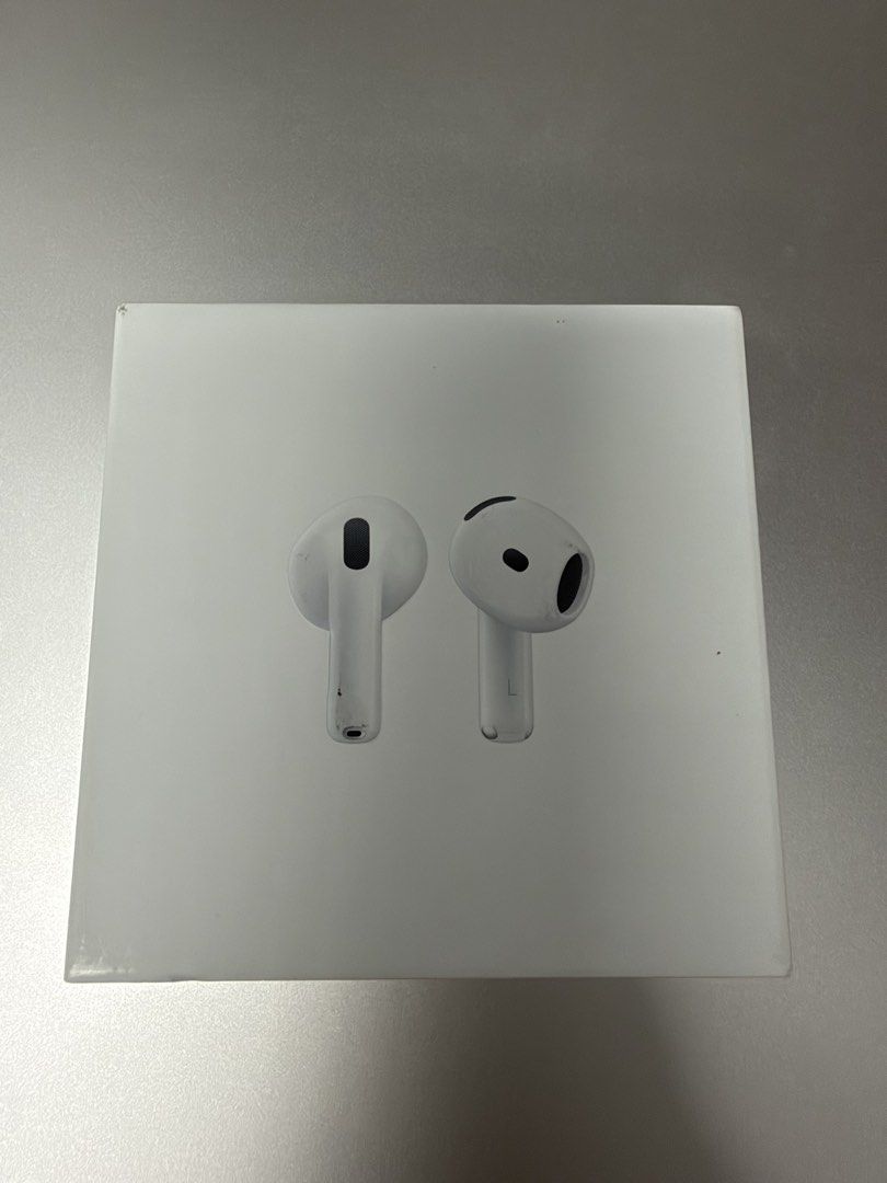 Apple AirPods 4 (Category: Earphones) located in Manila. Submitted by er3h24 (Listing ID 1466069276, Image 2). Description: - Brand: Apple - Item: AirPods 4 Wireless Earbuds - Model: MXP63ZA/A - Condition: Brand new, unopened box - Authenticity: 100% Original.