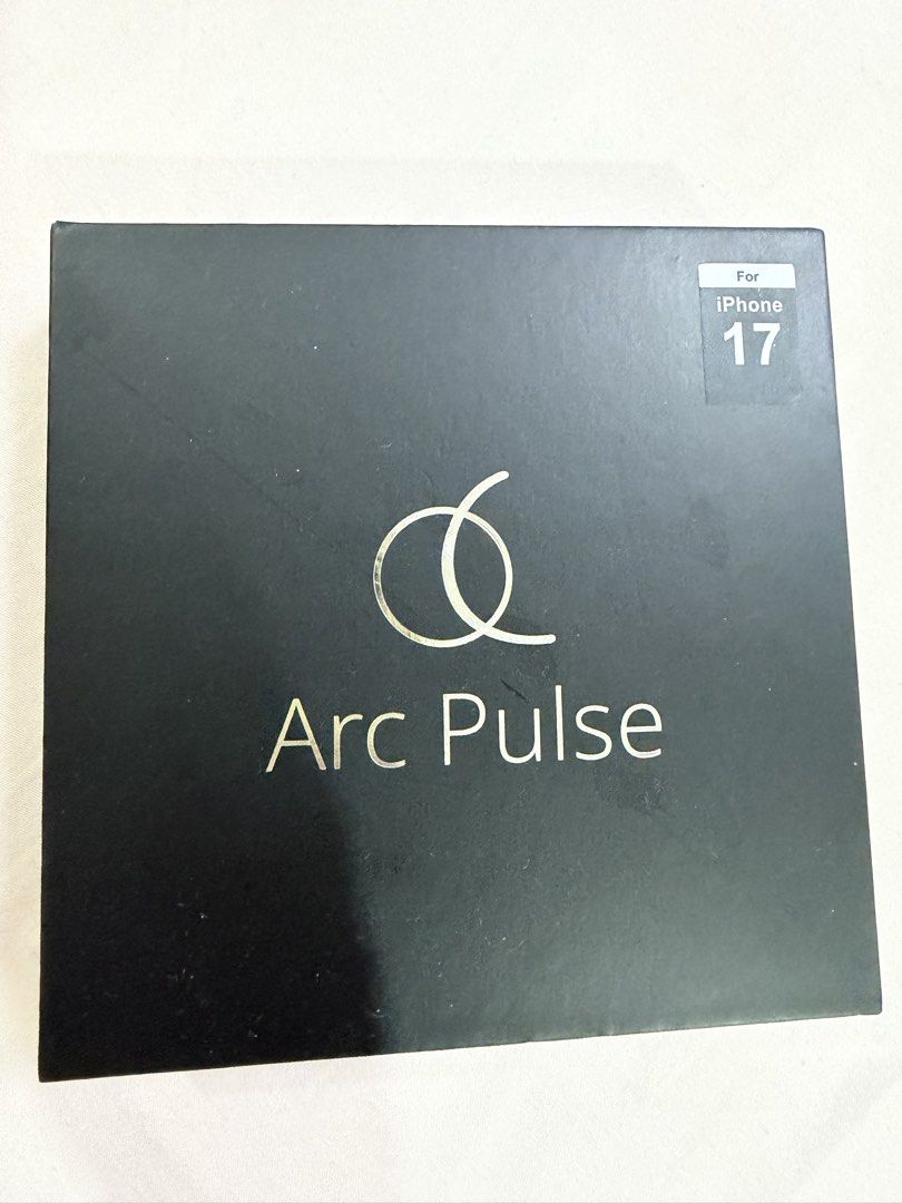 Arc Pulse for iPhone 17 (Category: Cases & Sleeves) located in Pasig City. Submitted by igotfat (Listing ID 1466096279, Image 2). Description: - Model: Arc Pulse Bumper Case for iPhone 17 - Condition: Brand new, never opened or used in original packaging - Color: Silver - Design: Minimalist top and bottom protection that showcases the back of your phone - Inclusions: Original box and spare adhesive included.