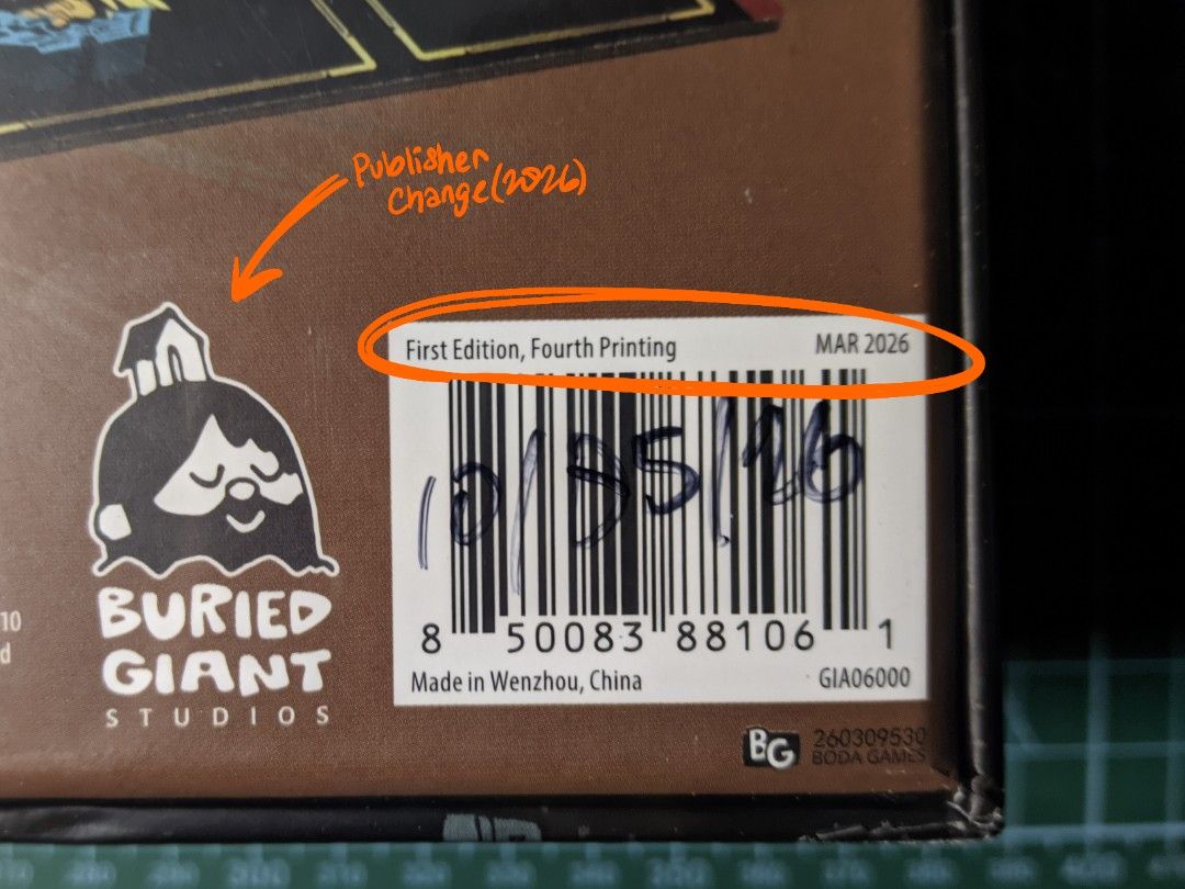 ARCS Board Game (4th Printing, March 2026) (Category: Board Games & Puzzles) located in Bulacan. Submitted by saintcheece (Listing ID 1466039519, Image 3). Description: - authentic copy - brand new (factory-sealed, unopened) - 4th Printing, March 2026 (see 3rd image), changes includes: - screen-printed player pieces vs previous plain player pieces (see 4th image) - publisher change (original creators left Leder Games, hence the different publishe