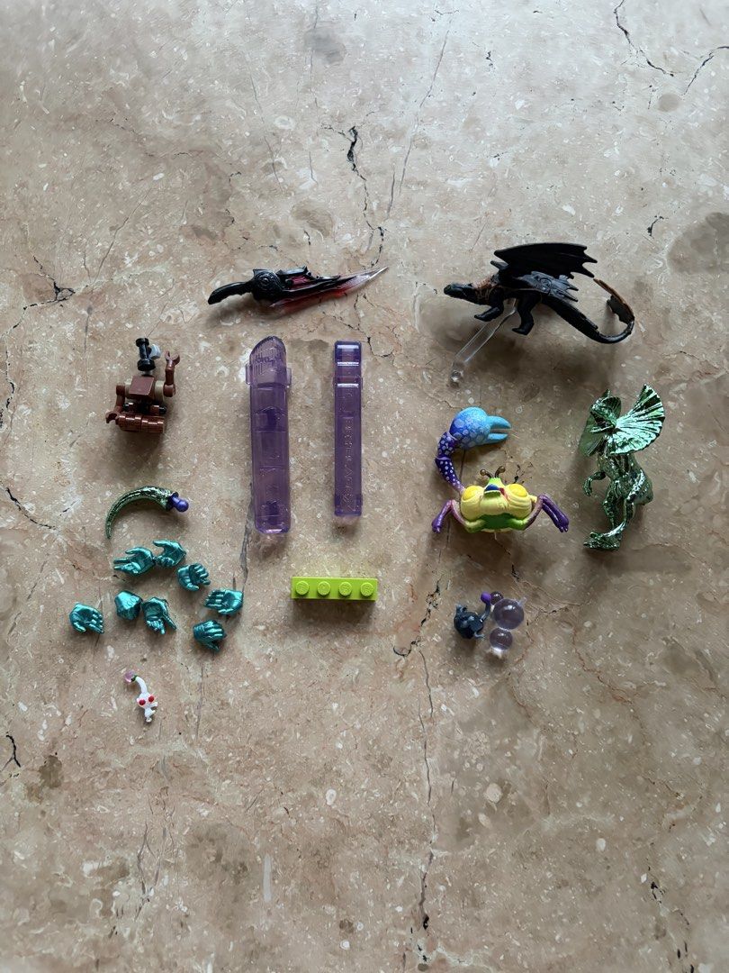 Assorted Toy Figures and Parts Lot (Category: Kids Toys) located in Quezon City. Submitted by tidyup.lara (Listing ID 1466154744, Image 1). Description: Sold as is Condition 8/10: used but in good condition.