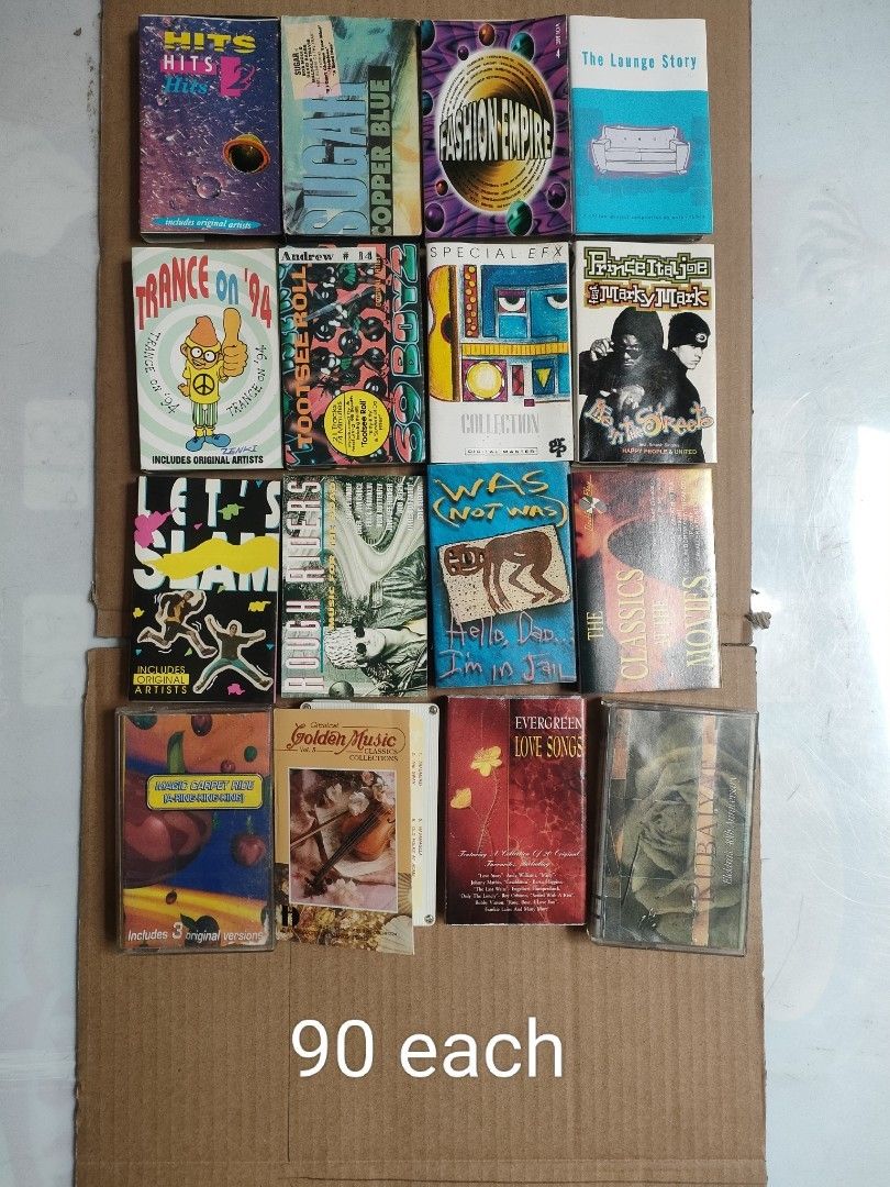 Assorter Cassette Tapes (Category: CDs & DVDs) located in Malolos. Submitted by anthony_collectibles (Listing ID 1465980685, Image 1). Description: Price on each photos Pm me for inquries.